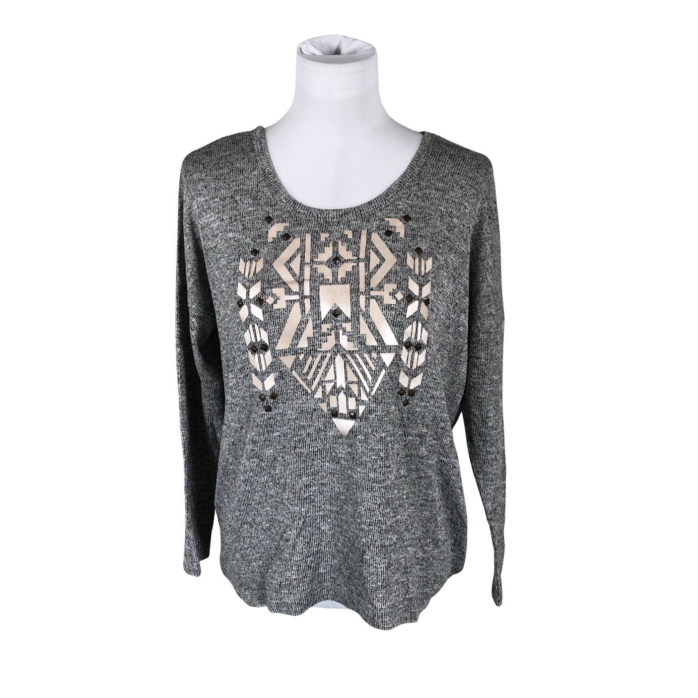 Unisex Cream - Tricot shirt, size 36 - Gray (1)