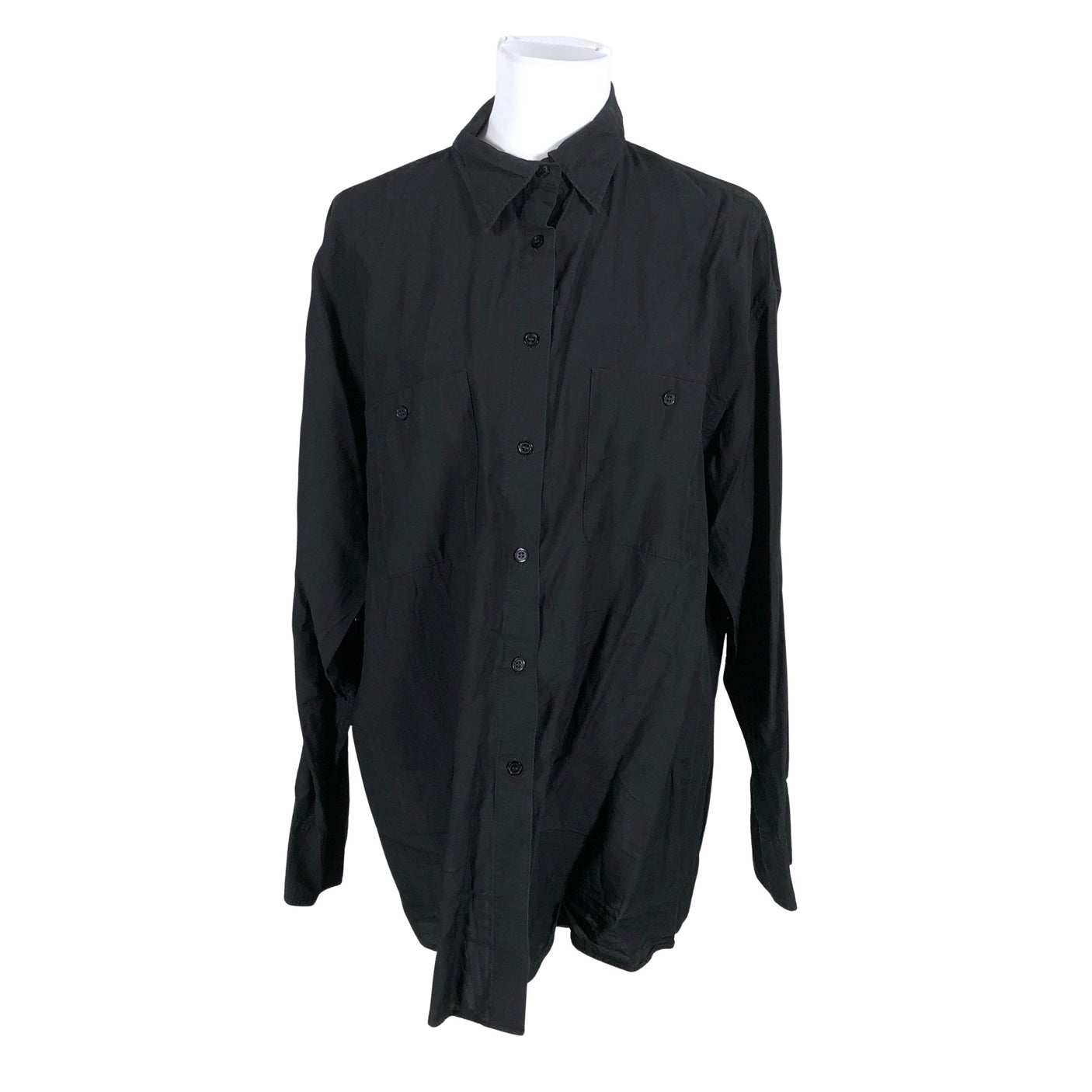 Unisex Filippa K. - Collared shirt, size 42 - Black (1)