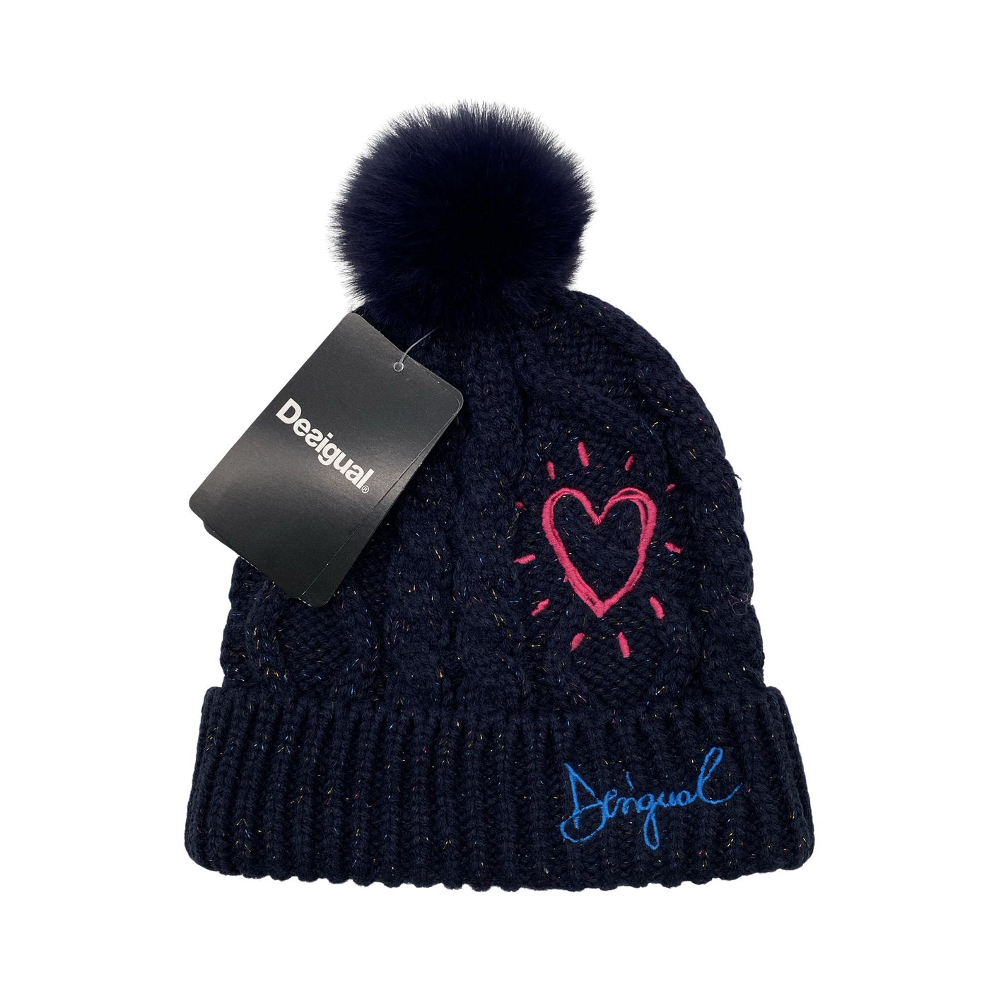 Unisex Desigual - Winter beanie, size 52 - 54 cm - Blue (1)