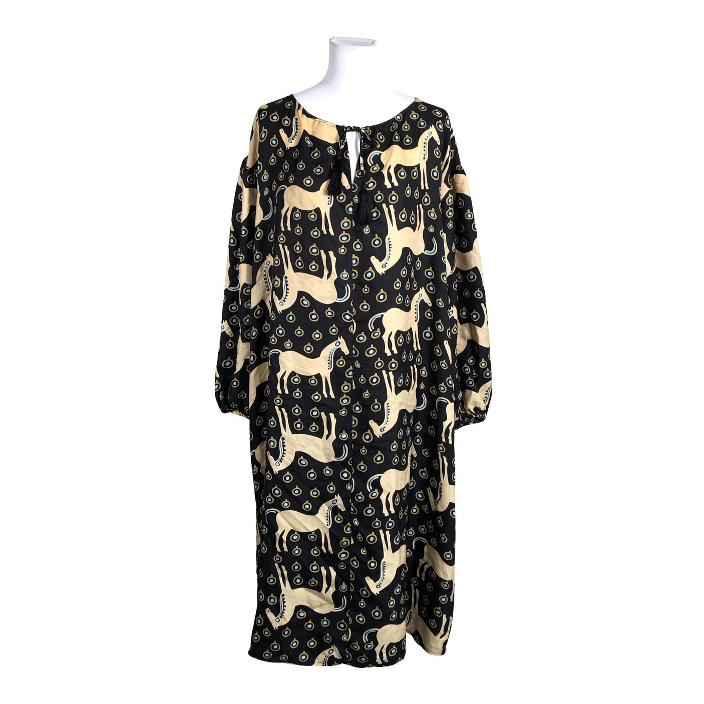 Unisex Marimekko - Schiffon dress, size 38 - Black (1)
