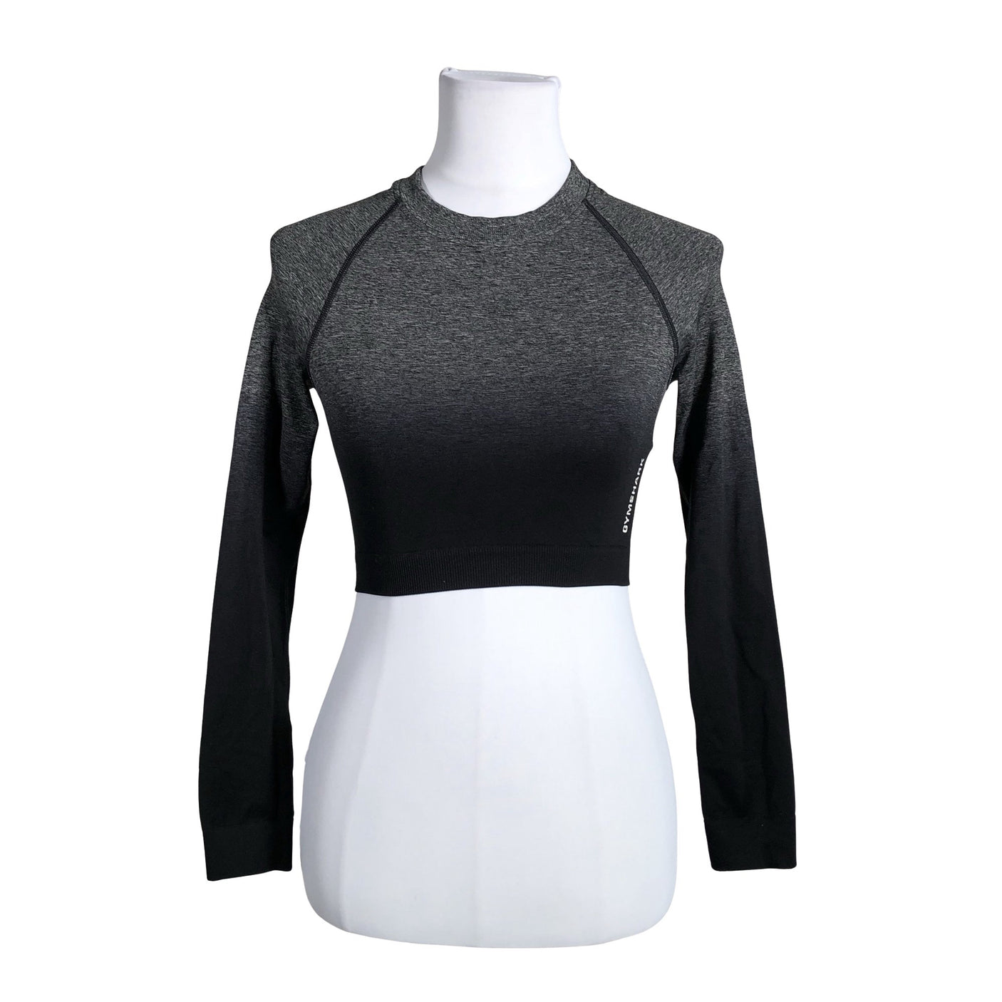 Unisex Gymshark - Sports shirt, long sleeve, size 36 - Gray (1)