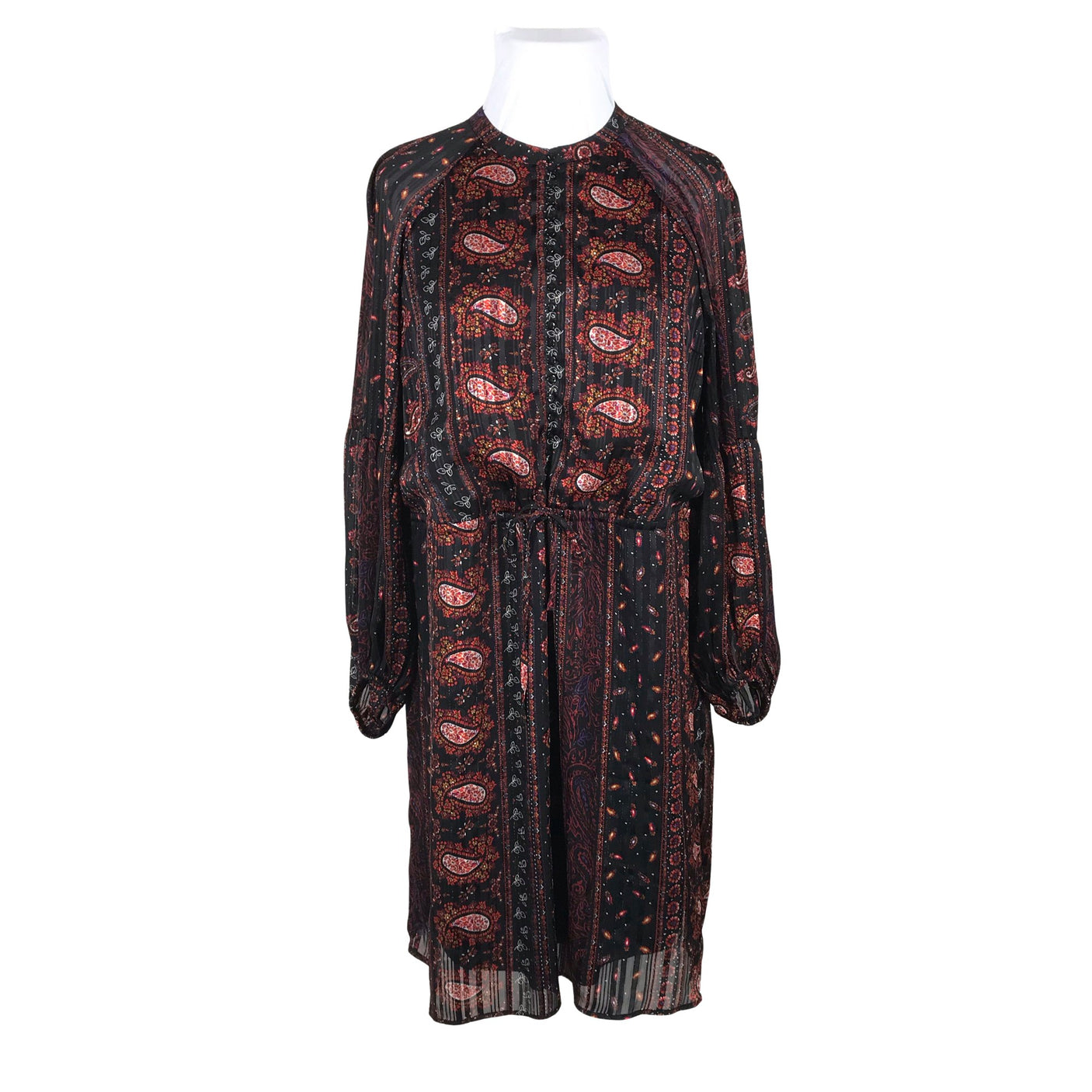 Unisex MS mode - Schiffon dress, size 48 - Black (1)