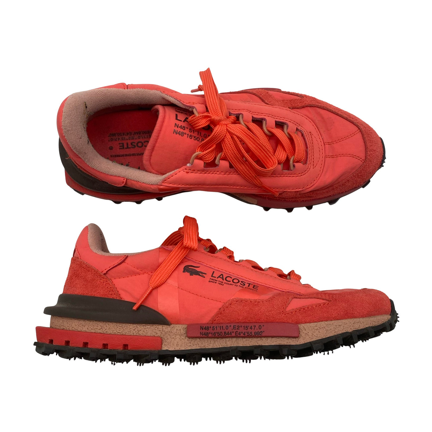 Unisex Lacoste - Sneakers, size 40 - Orange