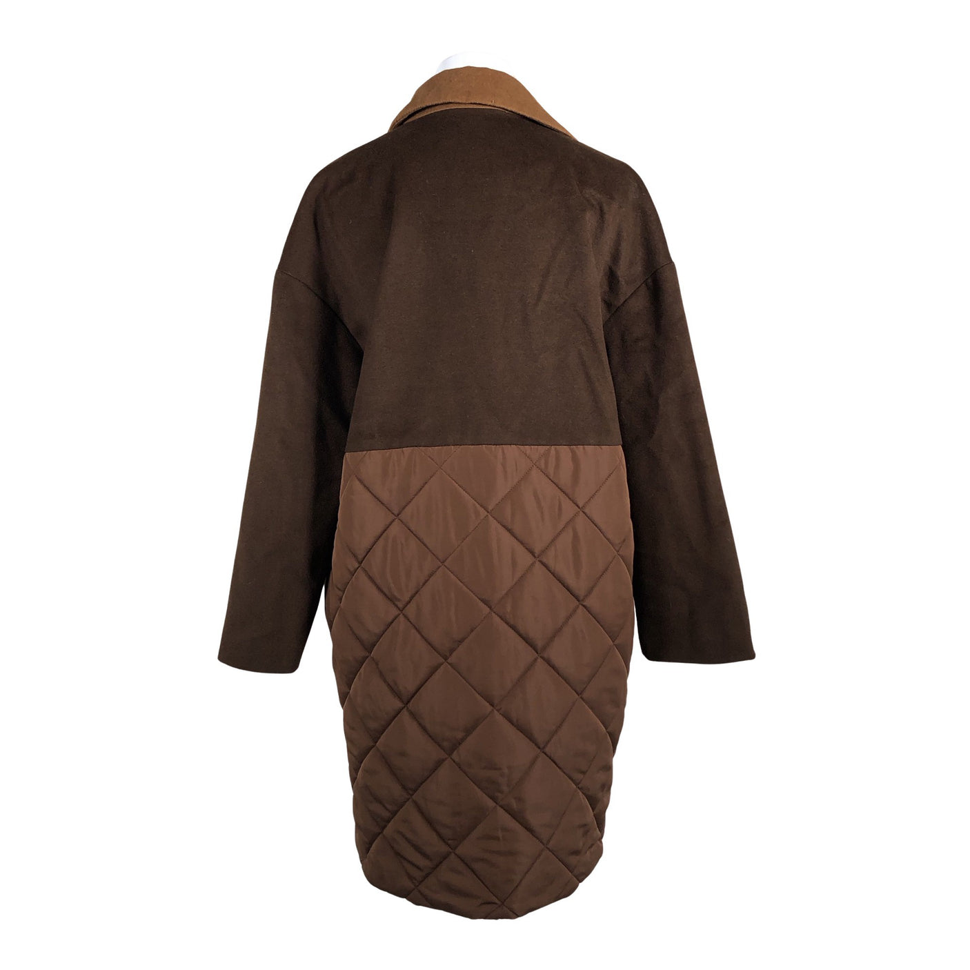 Unisex Y.A.S - Wool coat, size 38 - Brown (2)
