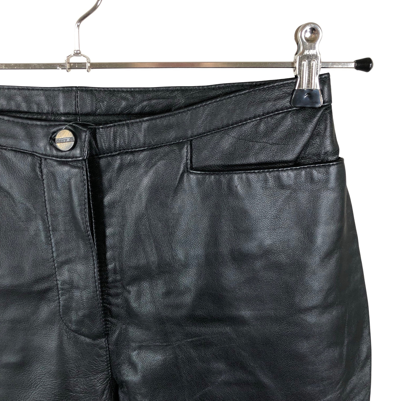 Unisex Claire - Leather pants, size W25 - Black (3)