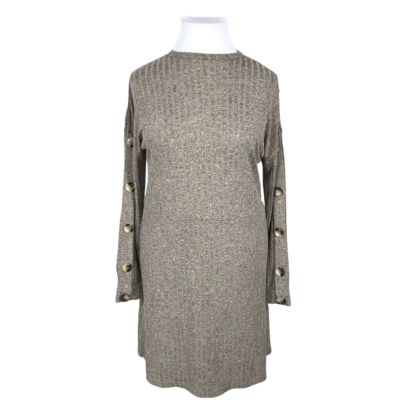Unisex White - Knit dress, size 42 - Brown (1)