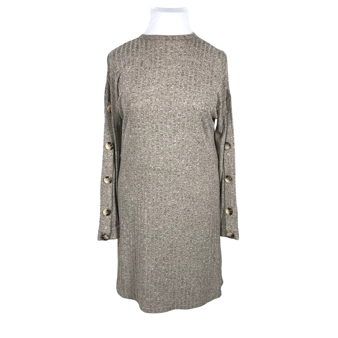 Unisex White - Knit dress, size 42 - Brown (2)