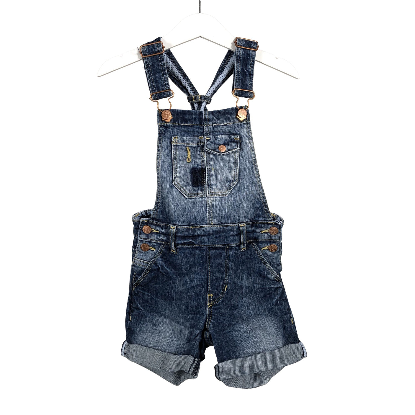 Unisex Lindex - Short overalls, size 92 - 98 - Blue (1)