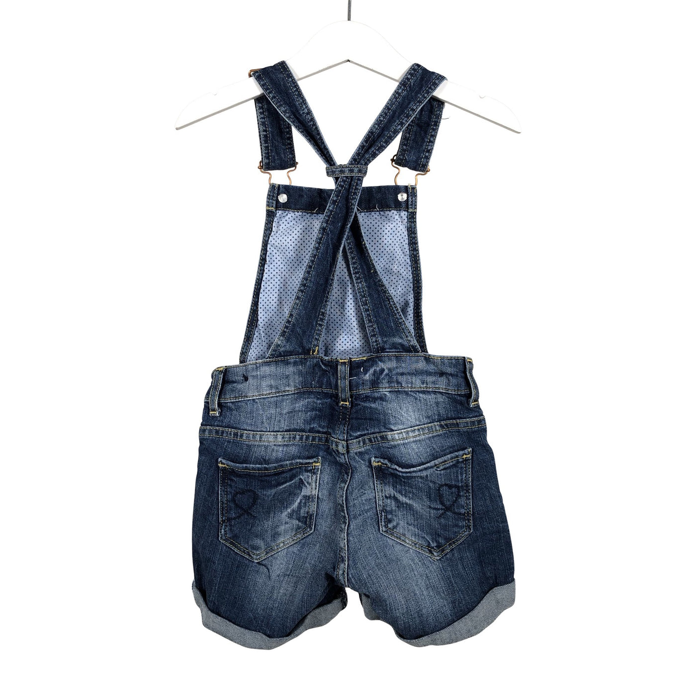 Unisex Lindex - Short overalls, size 92 - 98 - Blue (2)