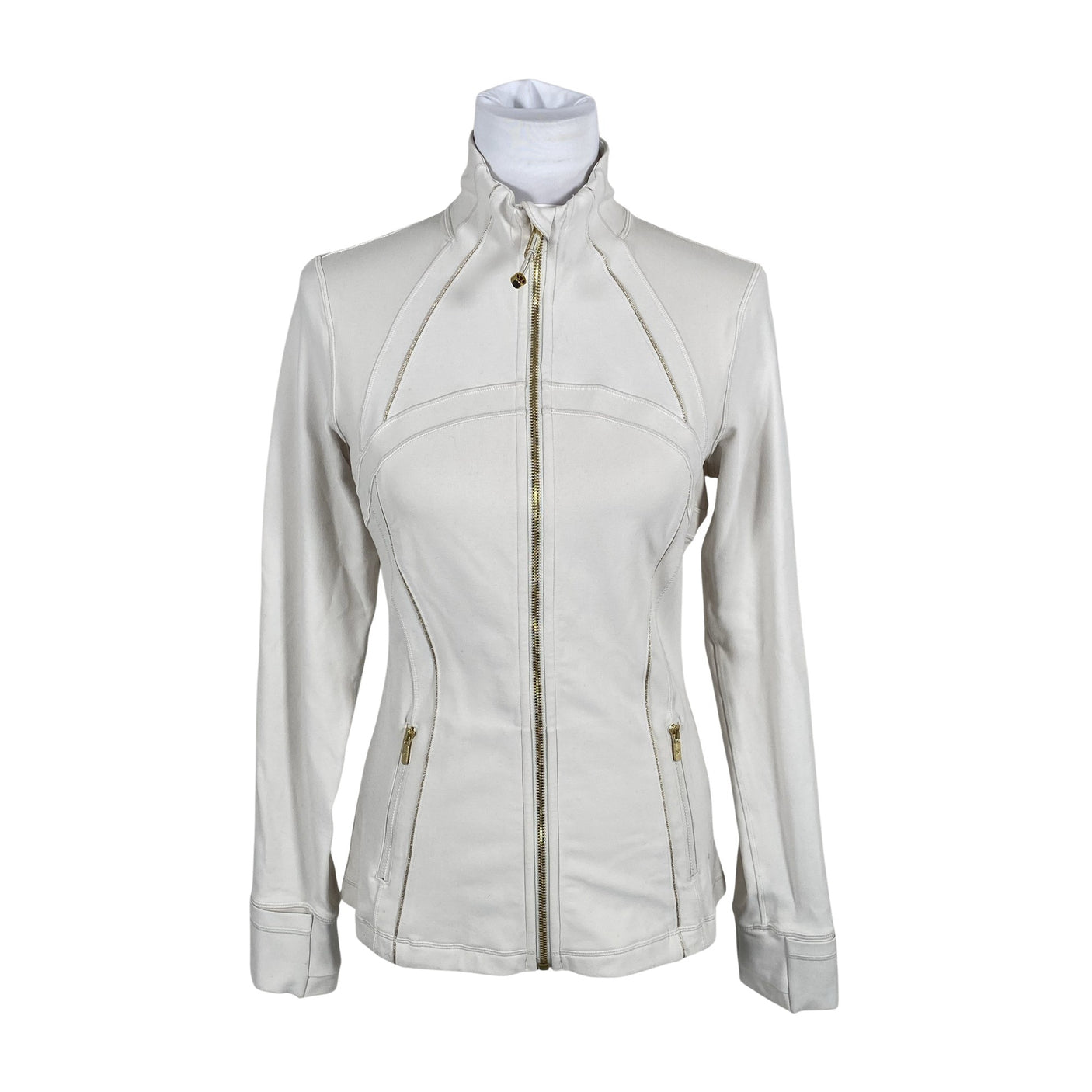 Unisex Lululemon - Sports shirt, long sleeve, size L - Natural white (1)
