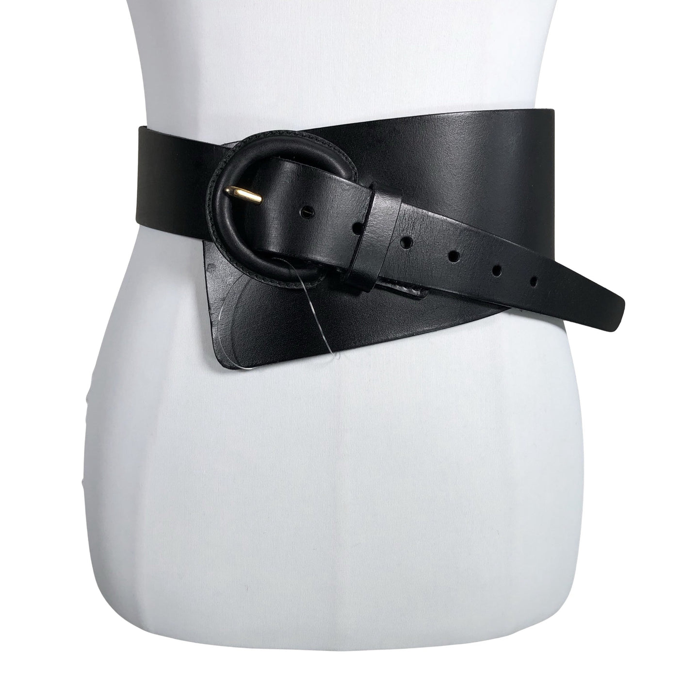 Unisex Lindex - Leather belt, size Ei kokoa - Black (1)