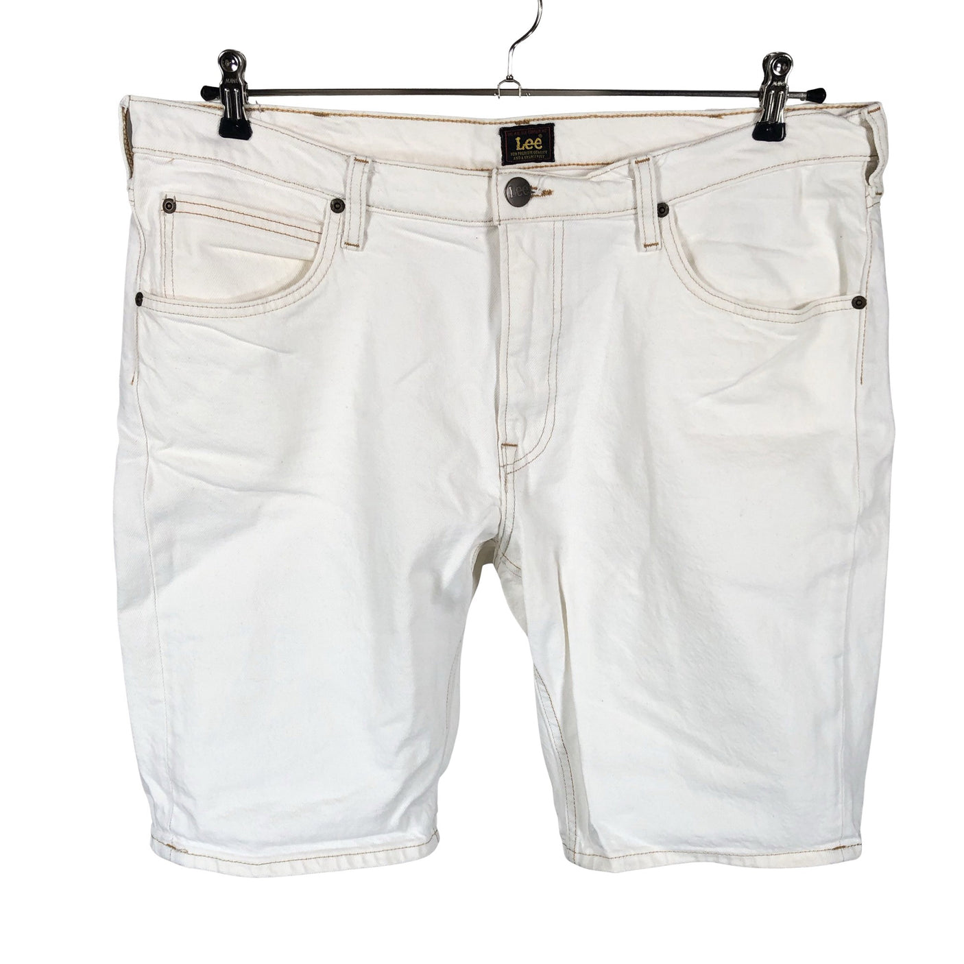 Unisex Lee - Denim shorts, size W38 - White (1)