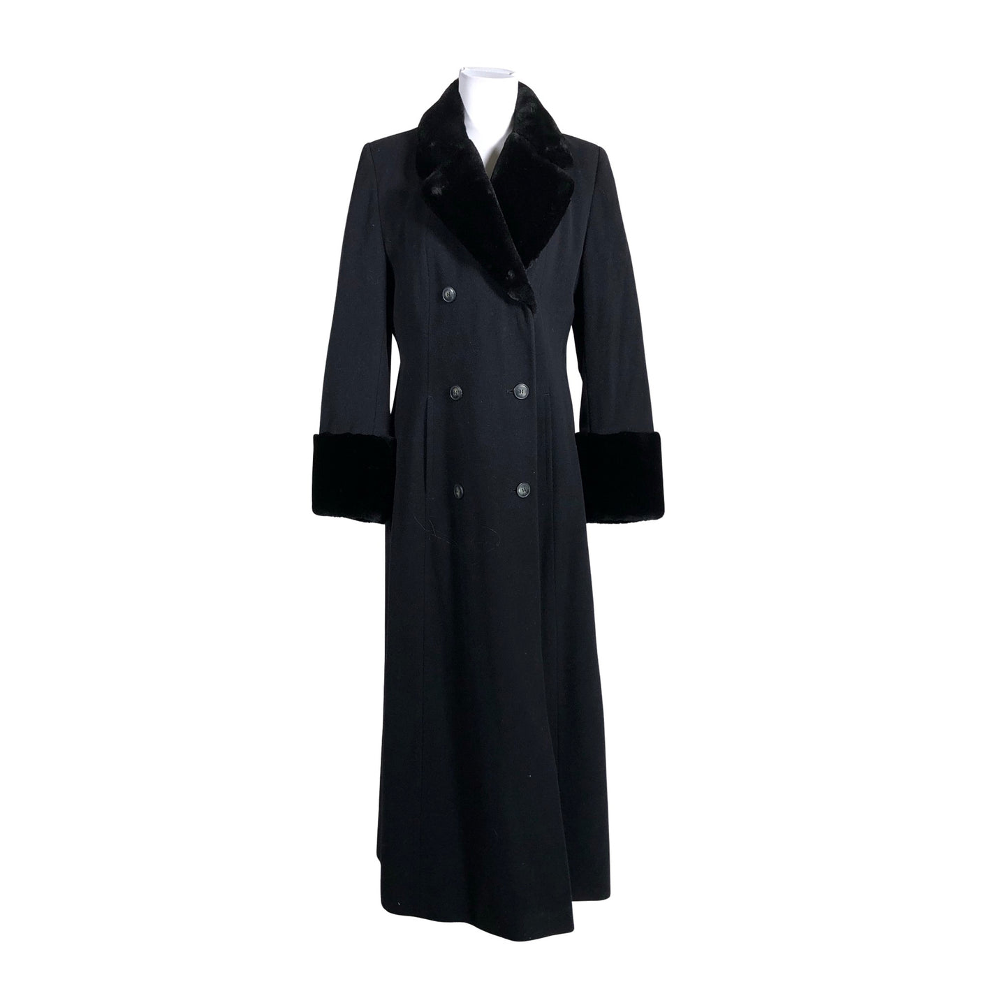 Unisex Menuetto - Wool coat, size 38 - Black (1)