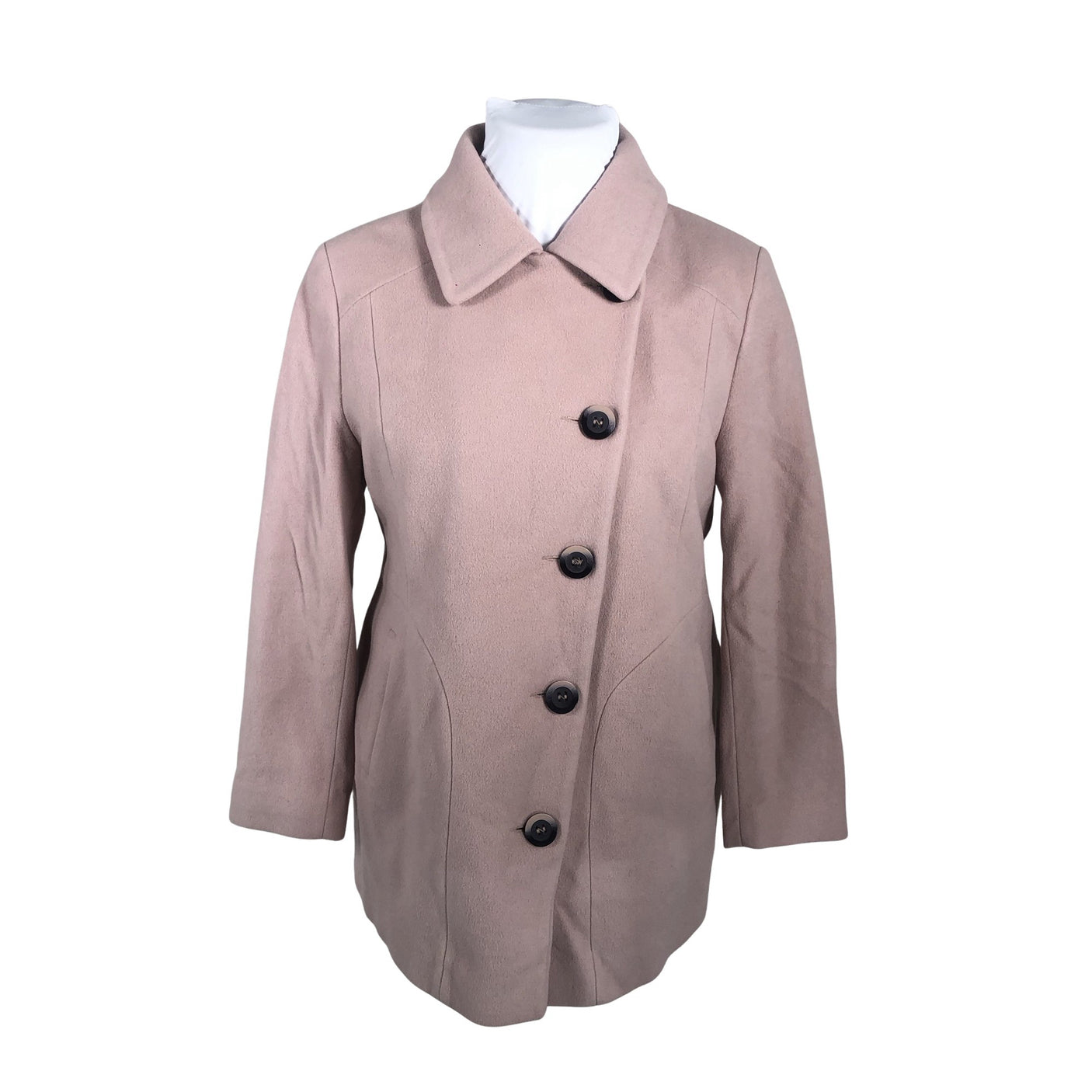 Unisex S.T.I - Wool coat, size 44 - Light pink (1)
