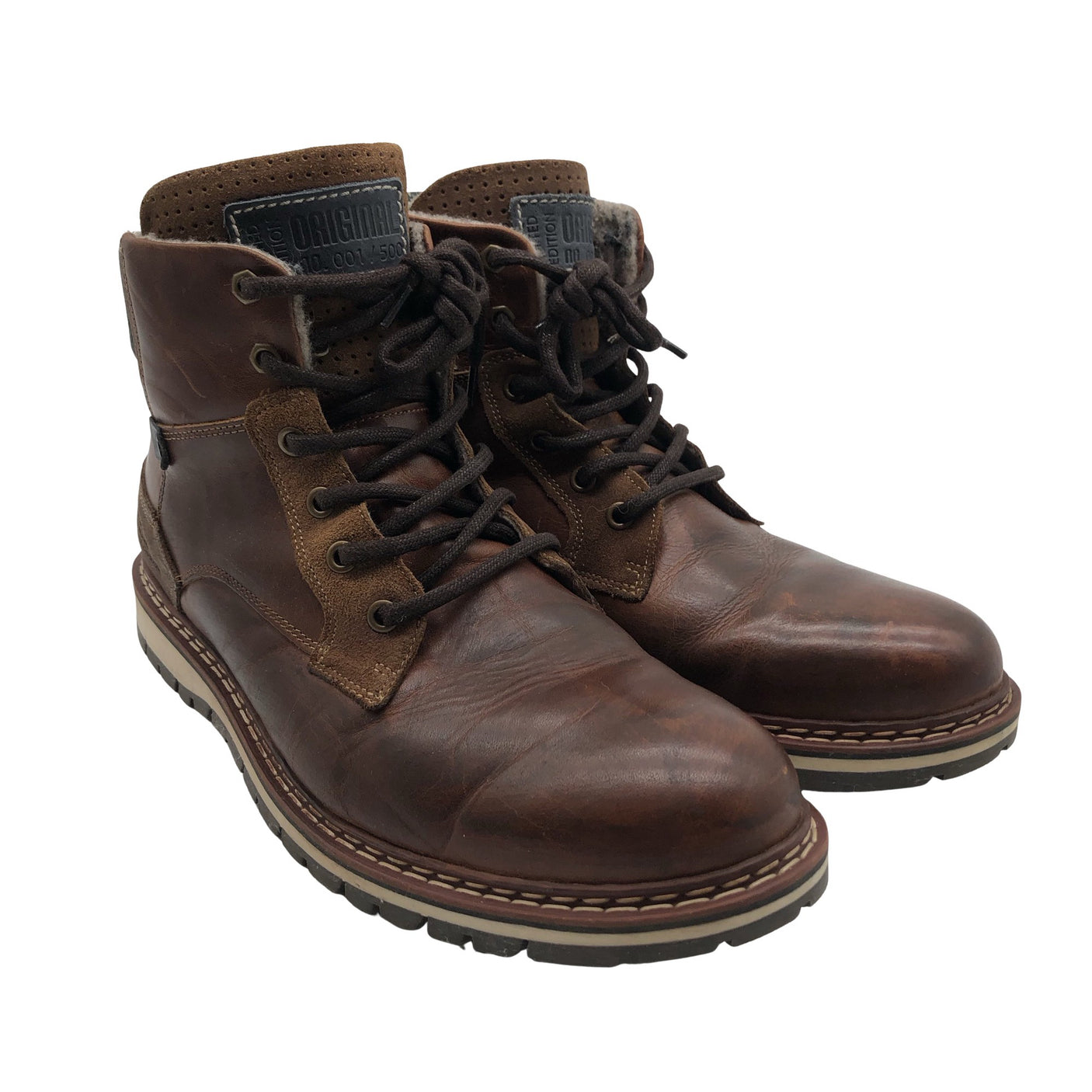 Unisex Bullboxer - Ankle boots, size 45 - Brown (2)