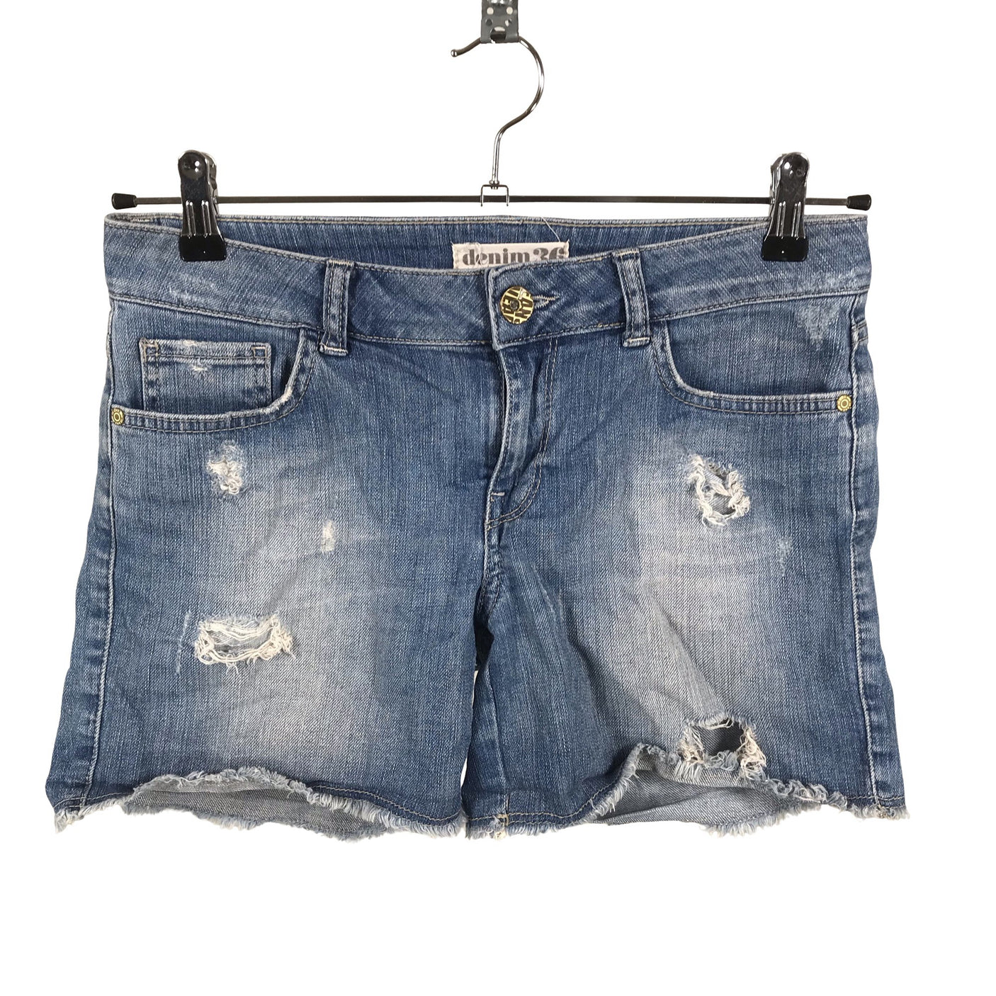 Unisex Lindex - Denim shorts, size 36 - Blue (1)