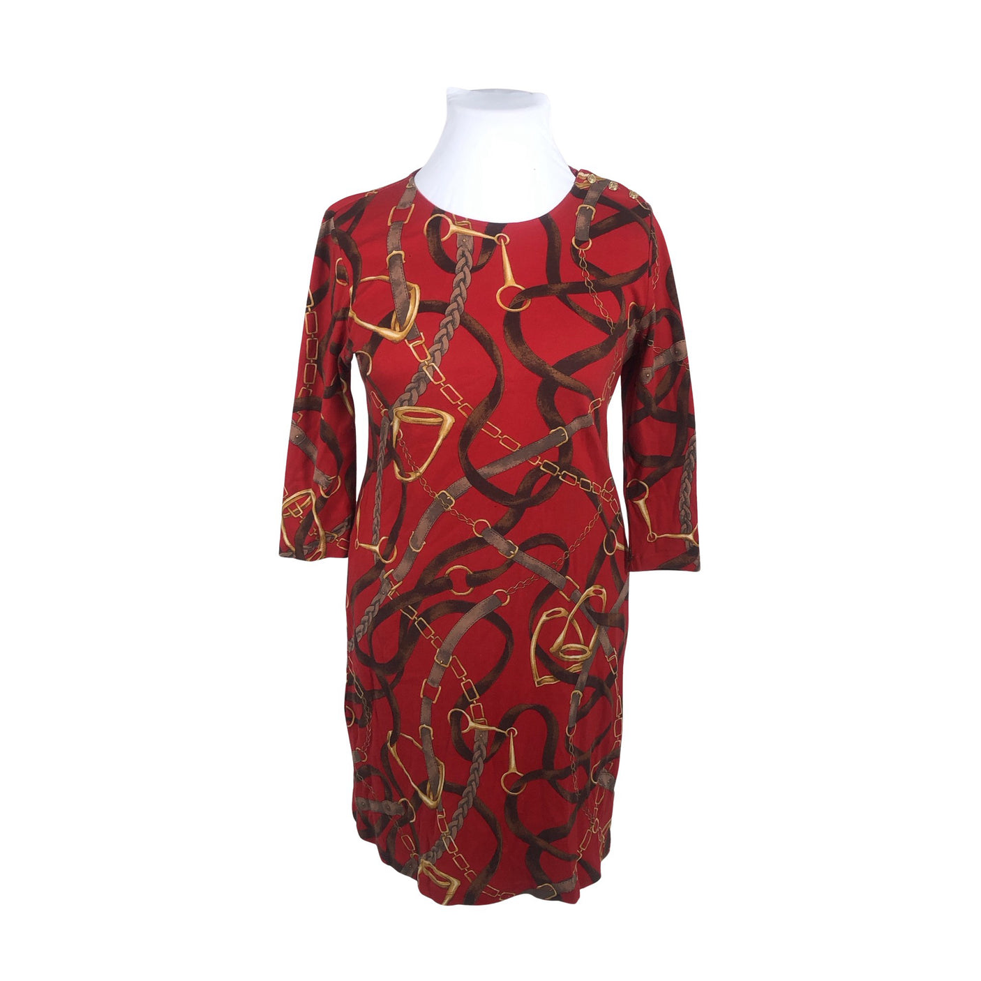 Unisex Lauren Ralph Lauren - Tricot dress, size 44 - Red (1)
