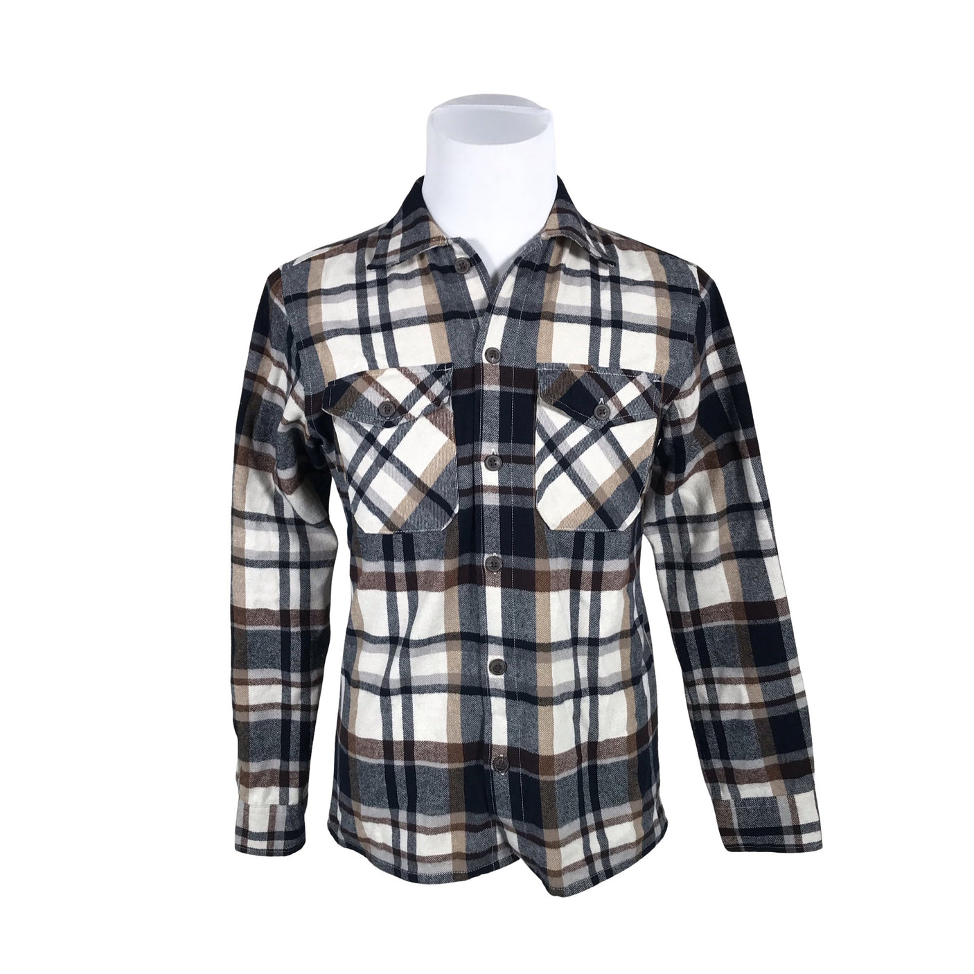 Unisex Jack & Jones - Flannel shirt, size S - Brown (1)