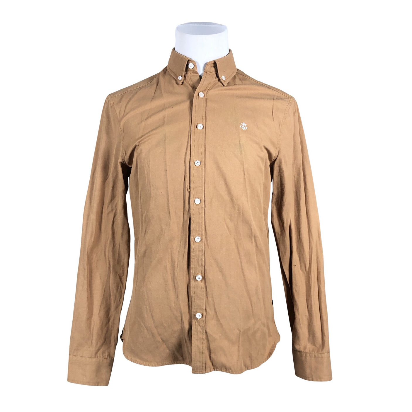 Unisex Blakely - Collared shirt, size M - Beige (1)