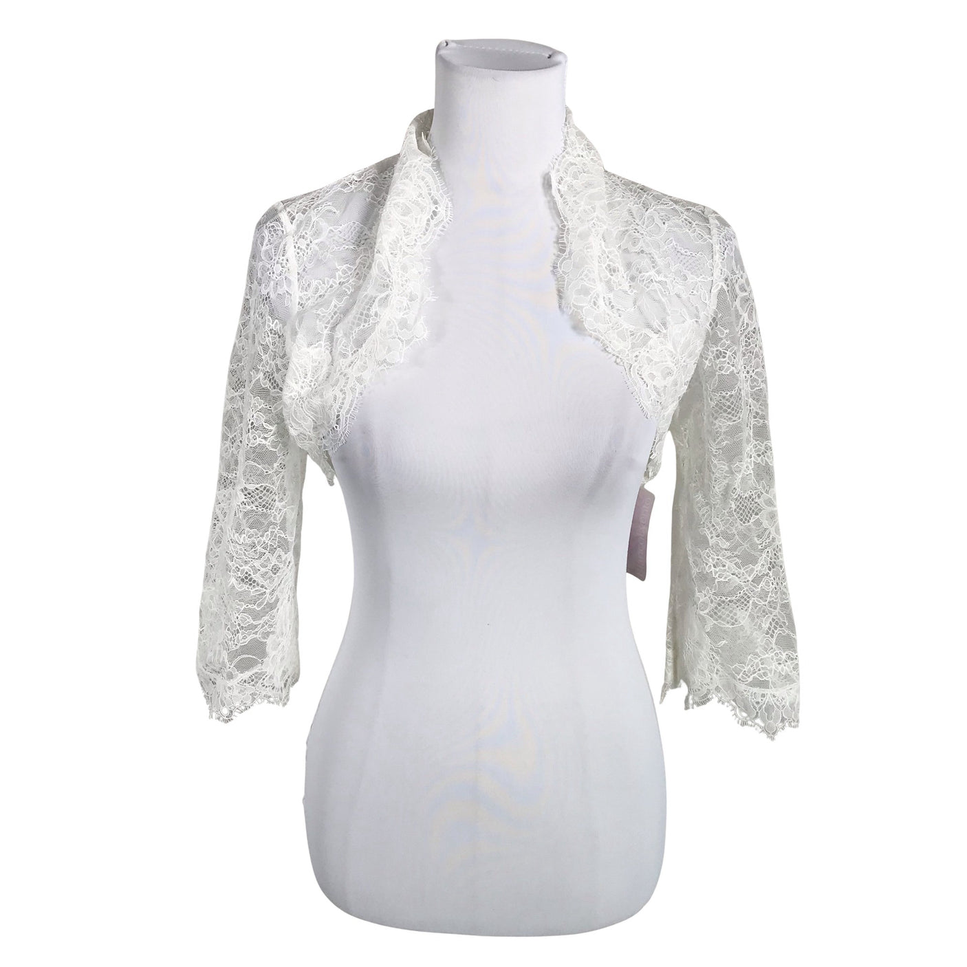 Unisex Bianco Evento - Evening bolero jacket, size 36 - Natural white (1)