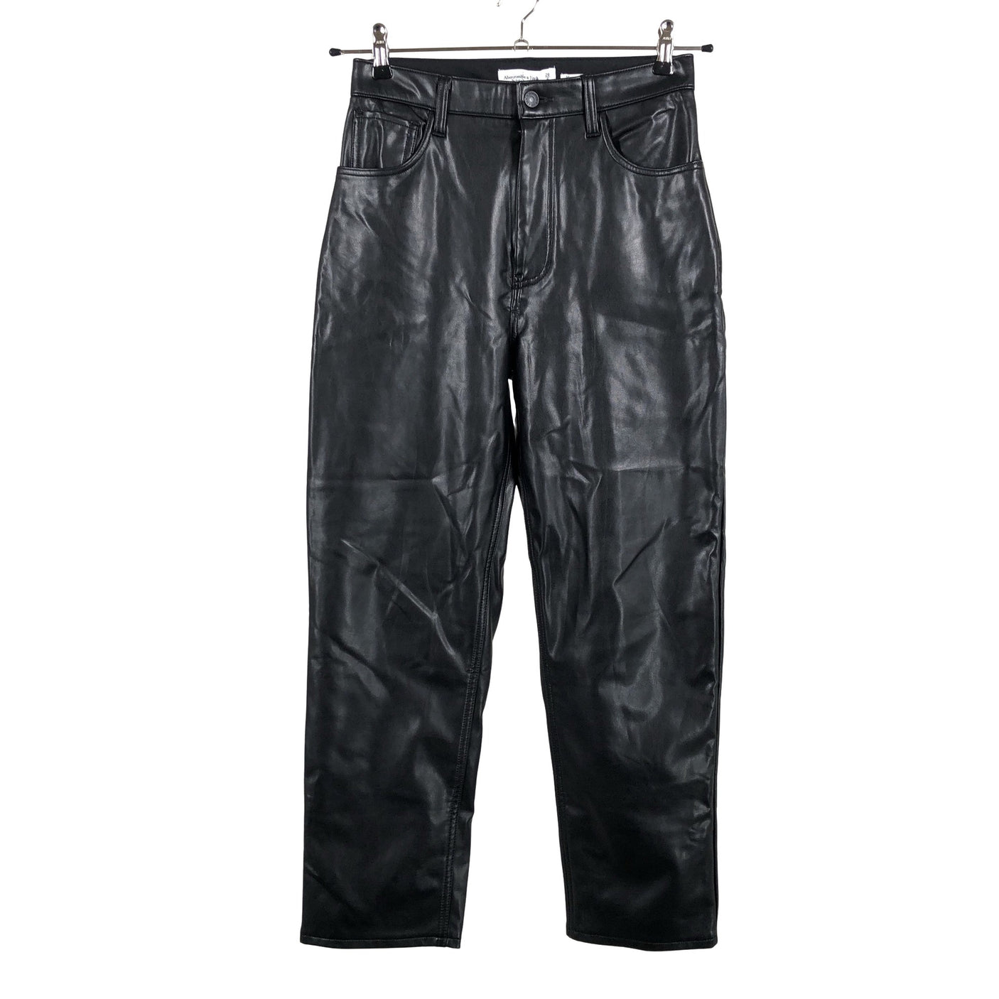 Unisex Abercrombie&Fitch - Leather pants, size W28 - Black (1)