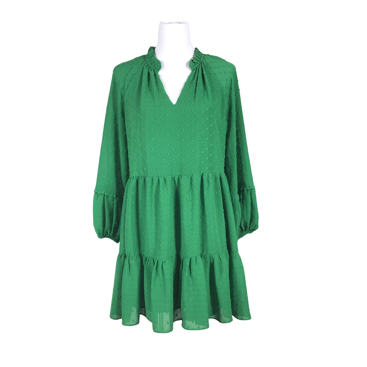 Unisex cece - Schiffon dress, size 38 - Green (1)