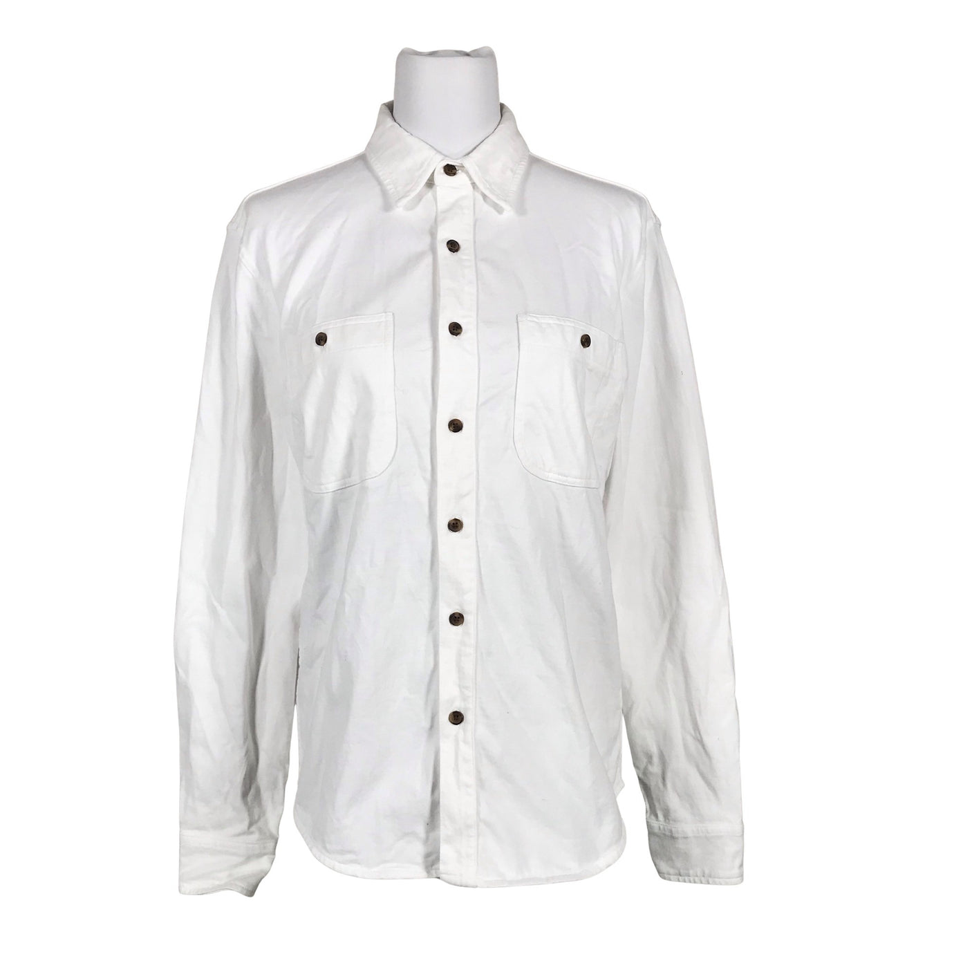 Unisex Banana Republic - Flannel shirt, size 38 - White (1)