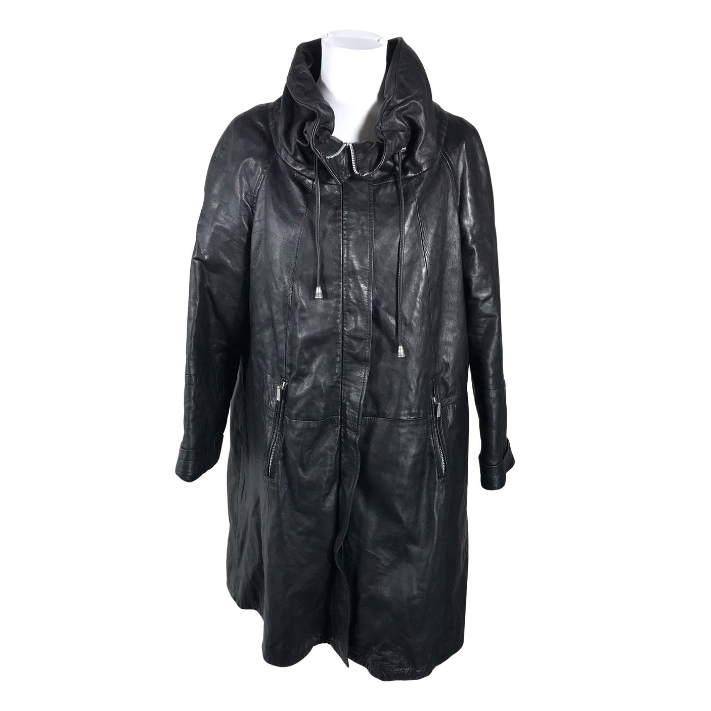 Unisex Auluna - Leather jacket, size 40 - Black (1)