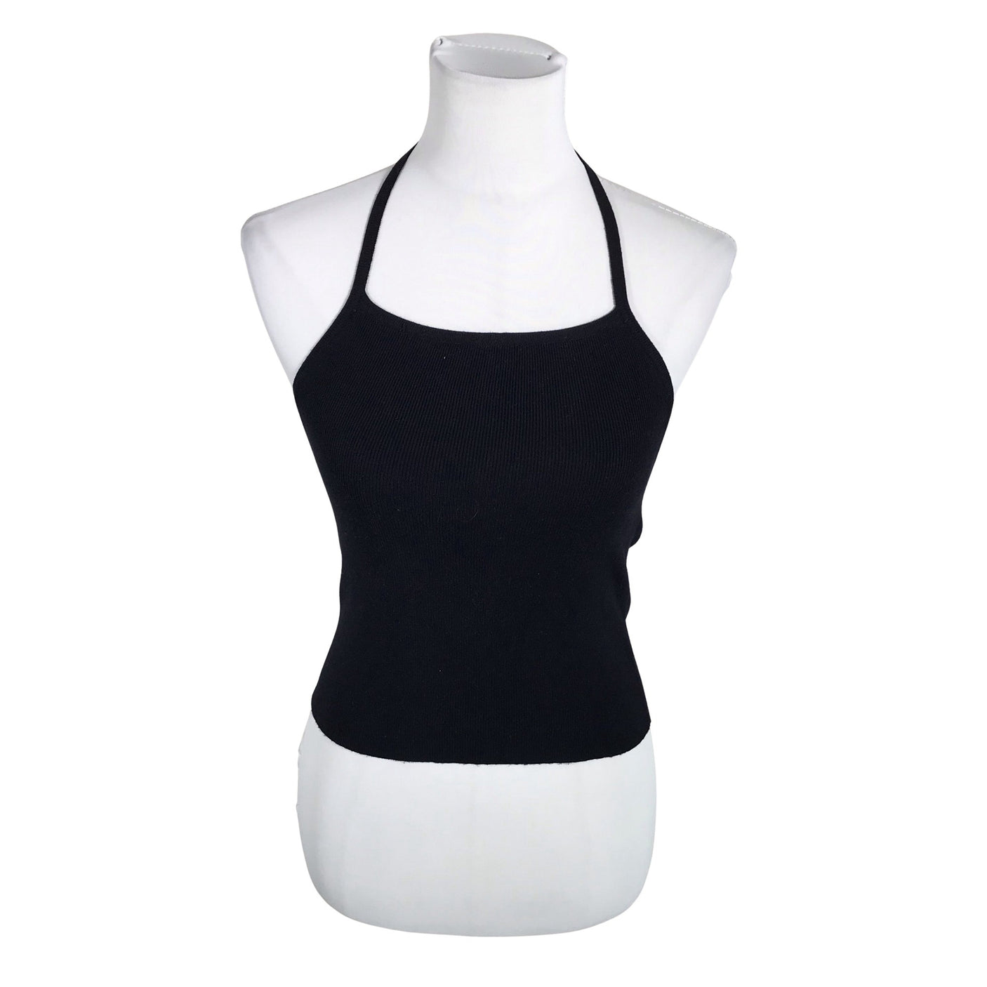 Unisex Brandy Melville - Tricot tank top, size 36 - Black (1)
