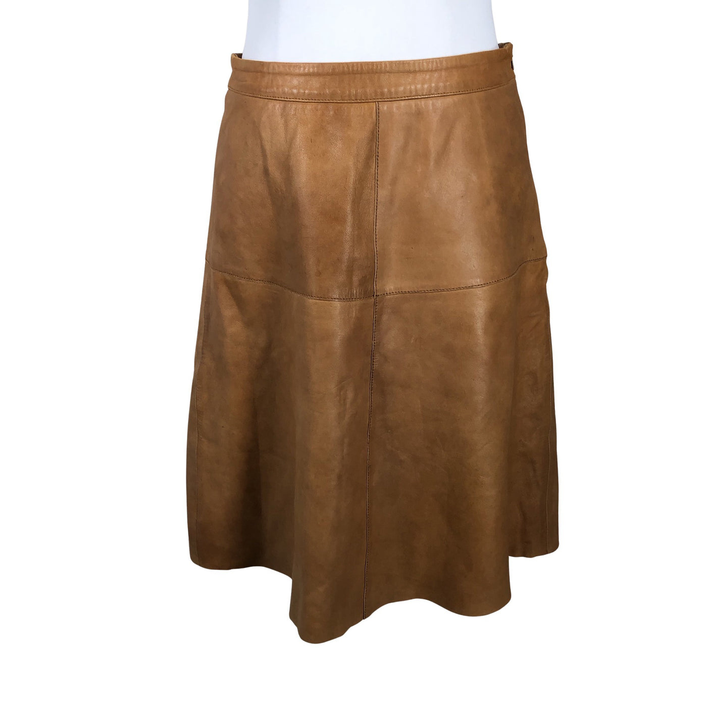 Unisex More&More - Leather skirt, size 36 - Brown (1)