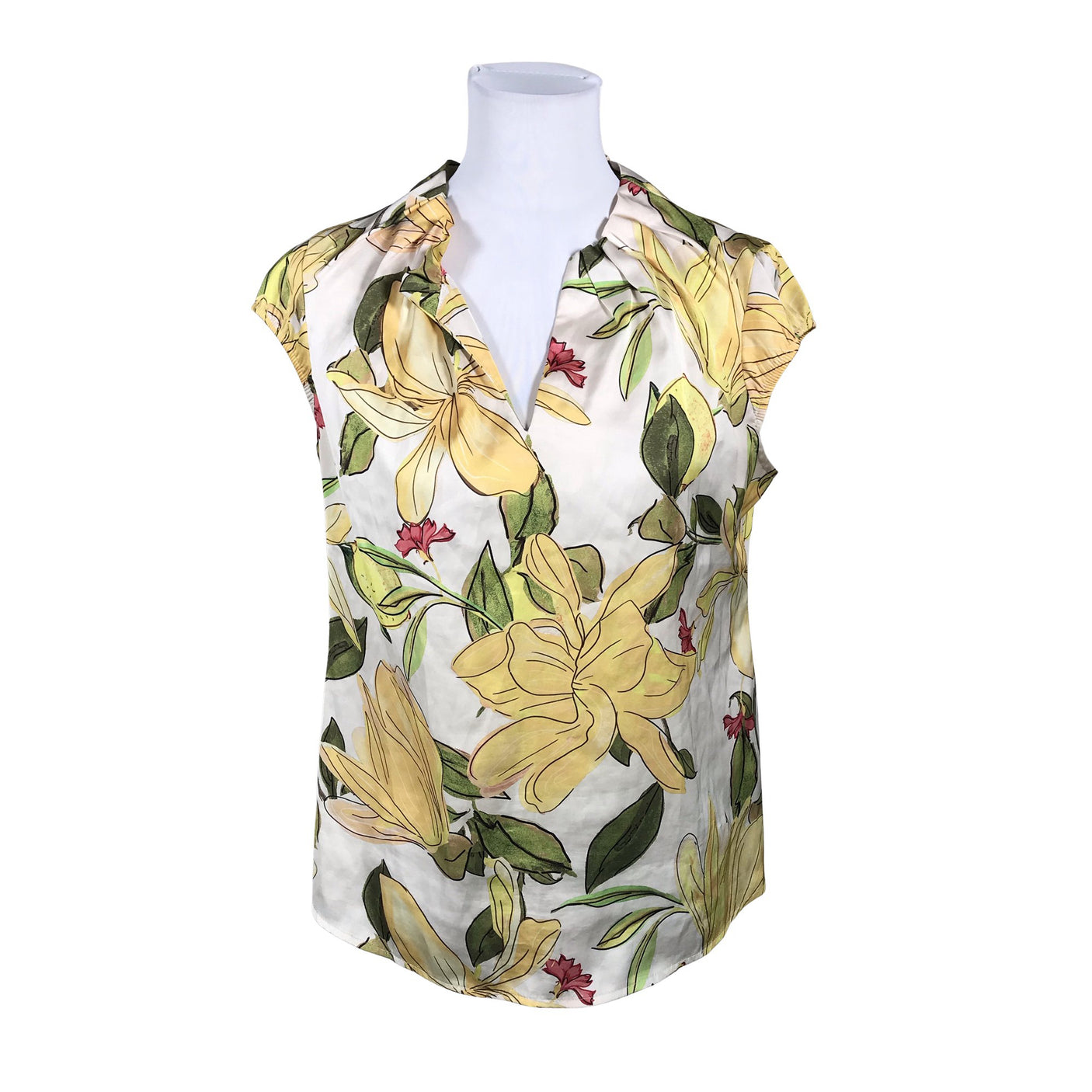 Unisex Comma - Short-sleeved blouse, size 36 - White (1)