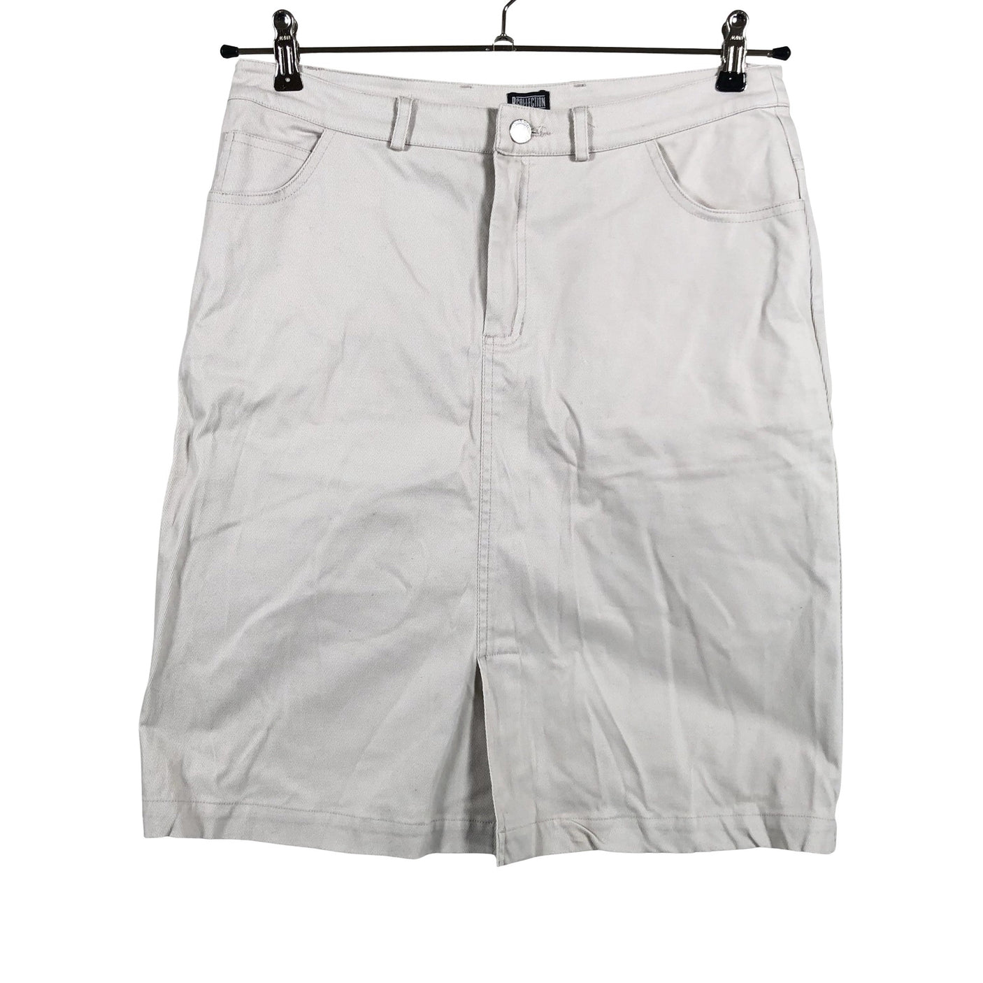 Unisex R-collection - Denim skirt, size 38 - Beige (1)
