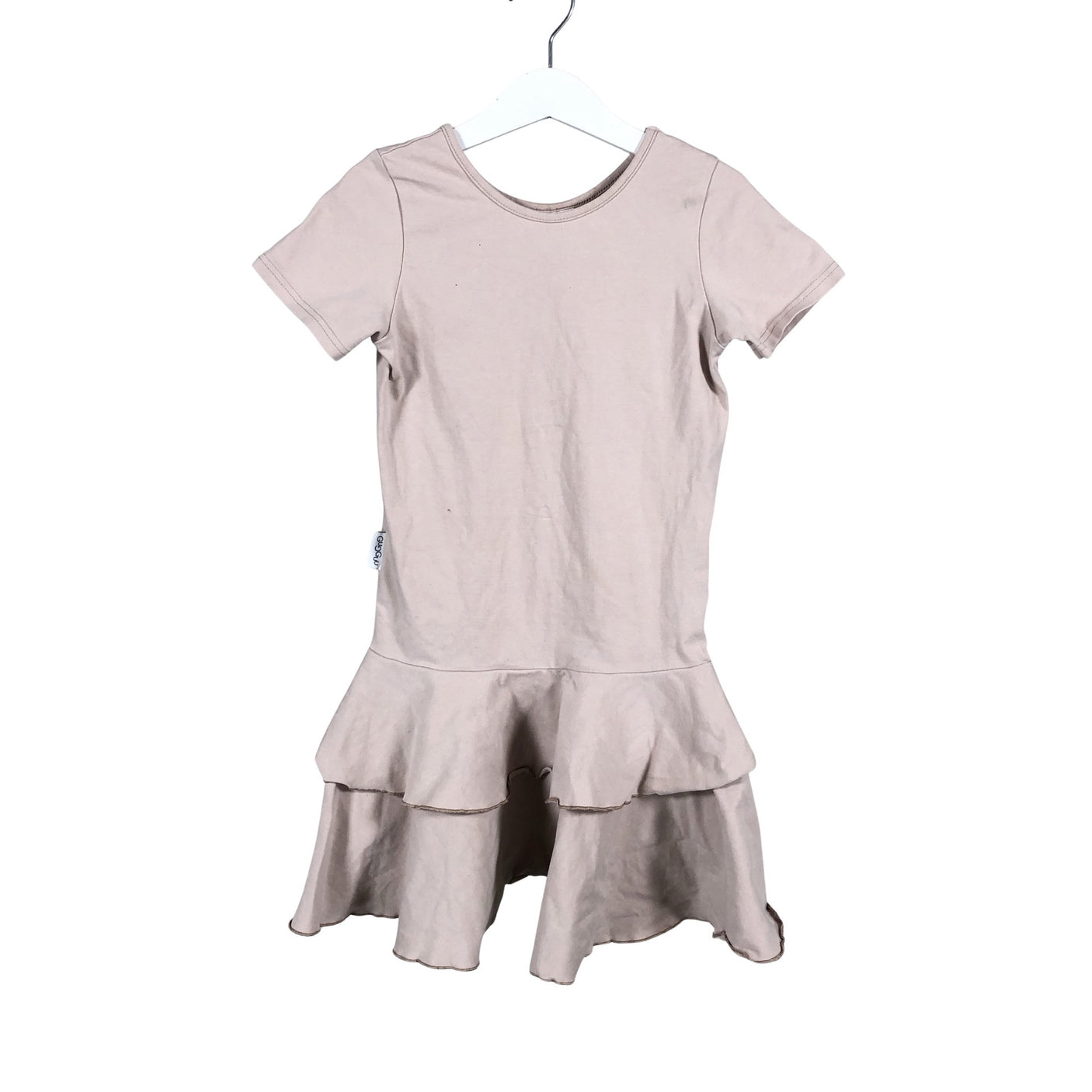 Unisex Gugguu - Tricot dress, size 128 - 134 - Light pink (1)