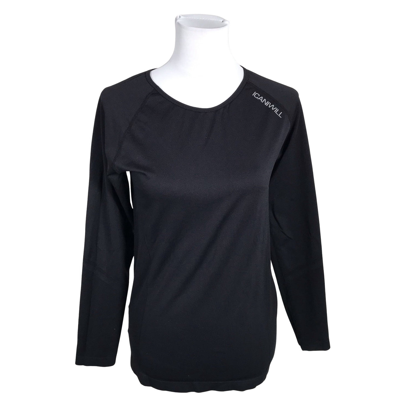 Unisex ICIW – Icaniwill - Sports shirt, long sleeve, size 40 - Black (1)
