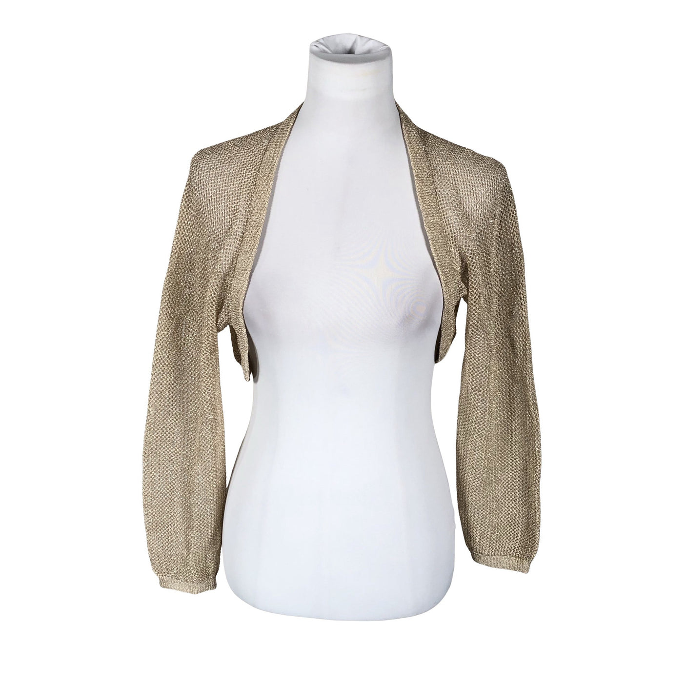Unisex Create - Knit bolero jacket, size 40 - Gold (1)