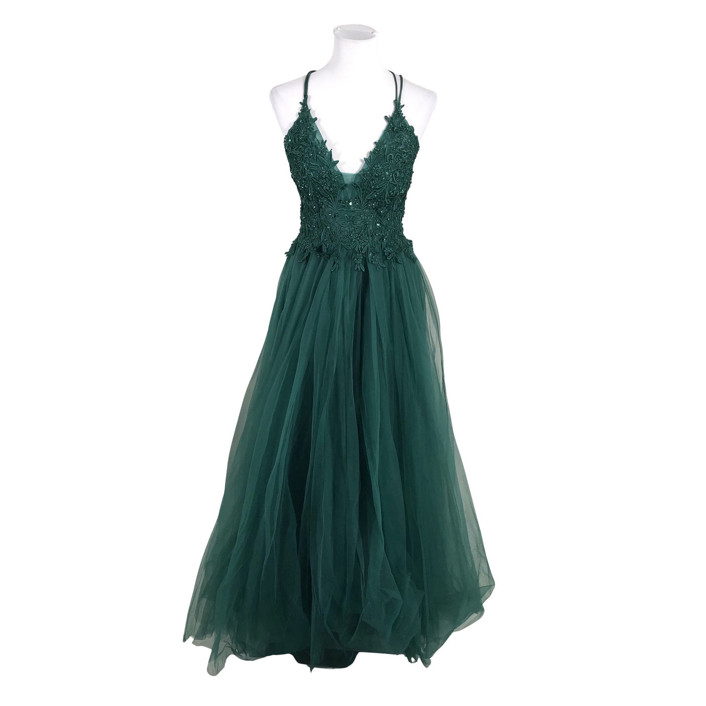 Unisex Dioa fashion - Evening dress, size 38 - Green (1)