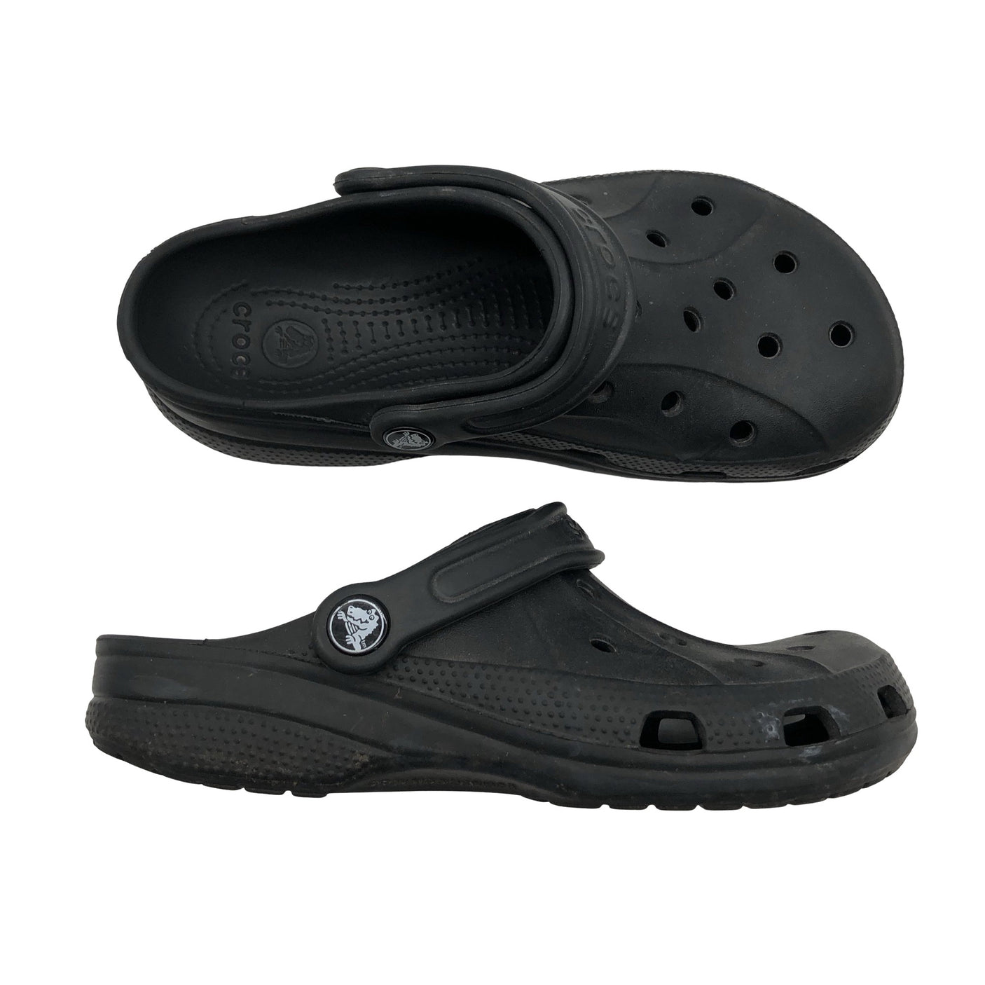 Unisex Crocs - Slip-on shoes, size 38 - Black (1)