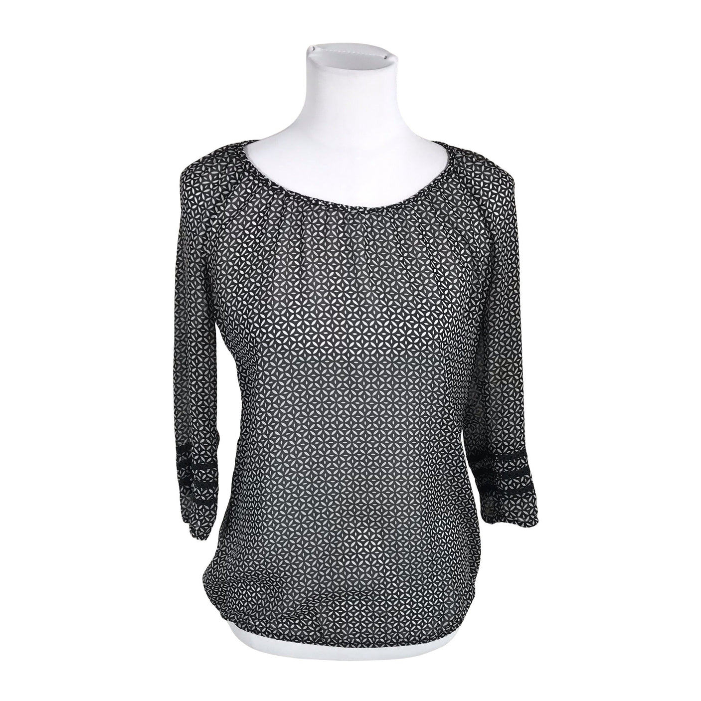 Unisex Esprit - Short-sleeved blouse, size 36 - Black (1)