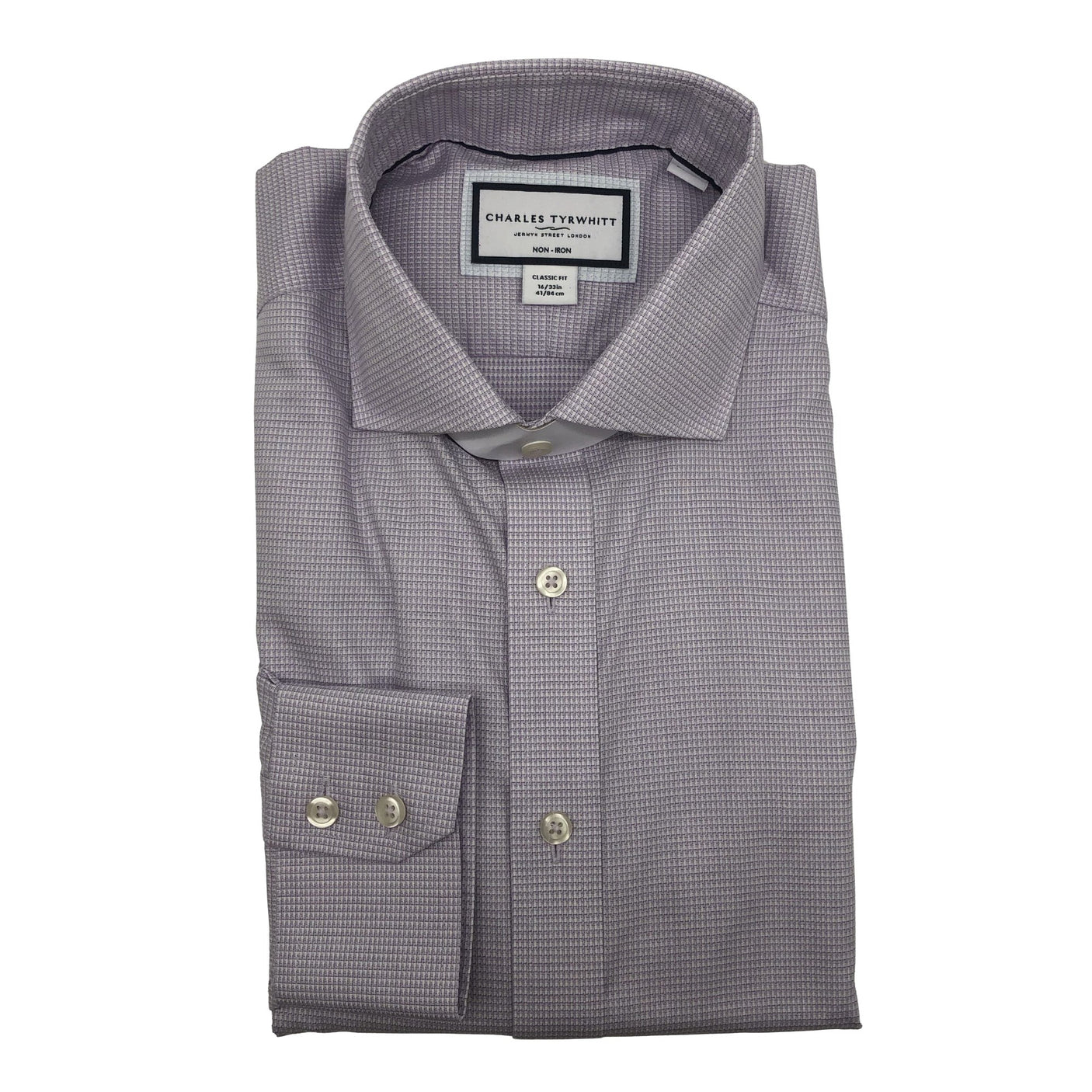 Unisex Charles Tyrwhitt - Collared shirt, size L - Violet (1)