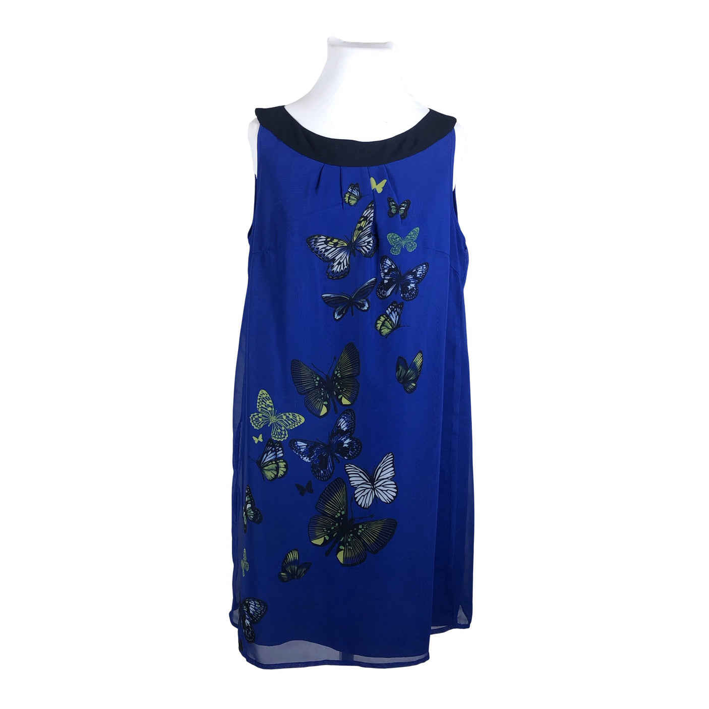 Unisex Betty Barclay - Schiffon dress, size 46 - Blue (1)