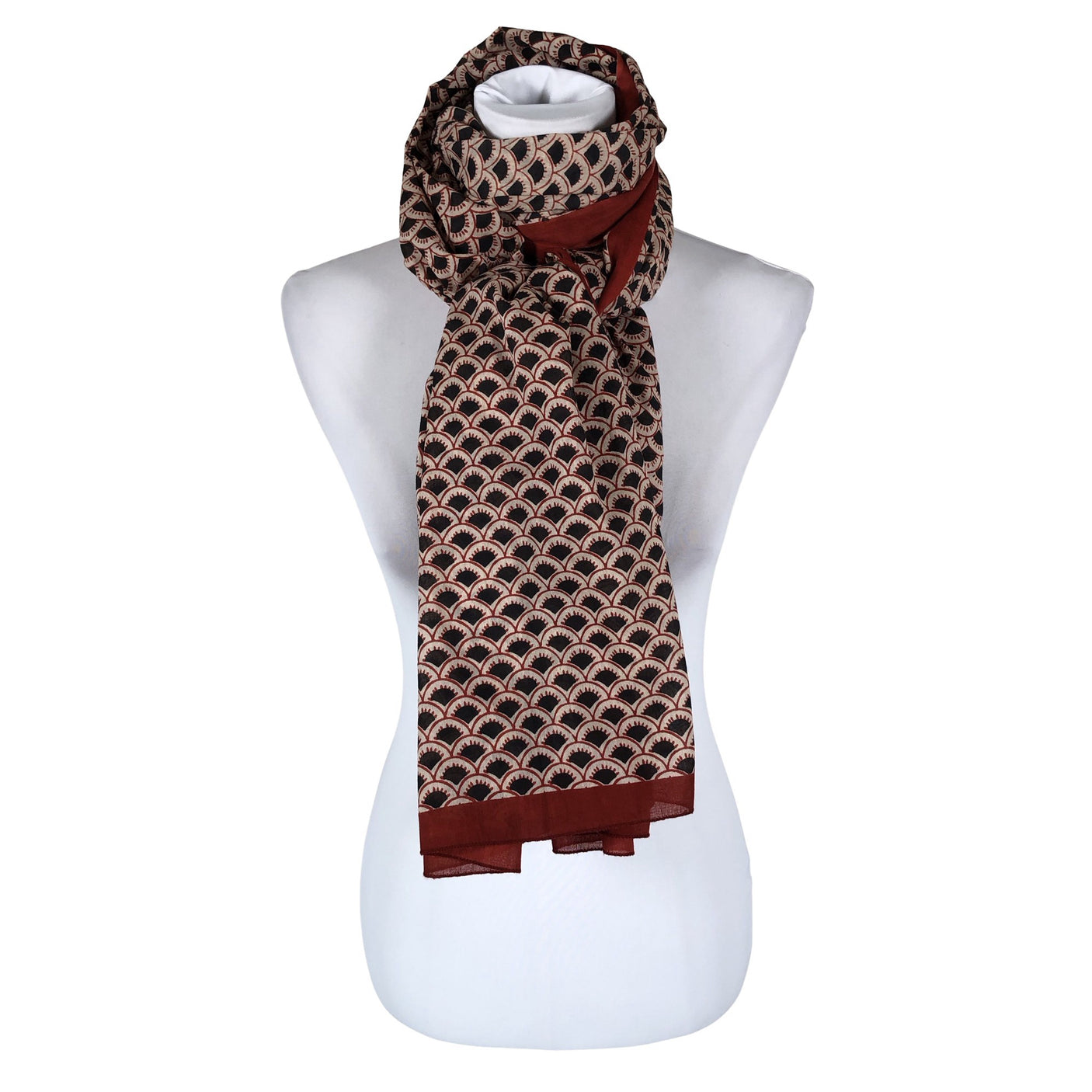Unisex Natura - Scarf, size Maxi - Red (1)