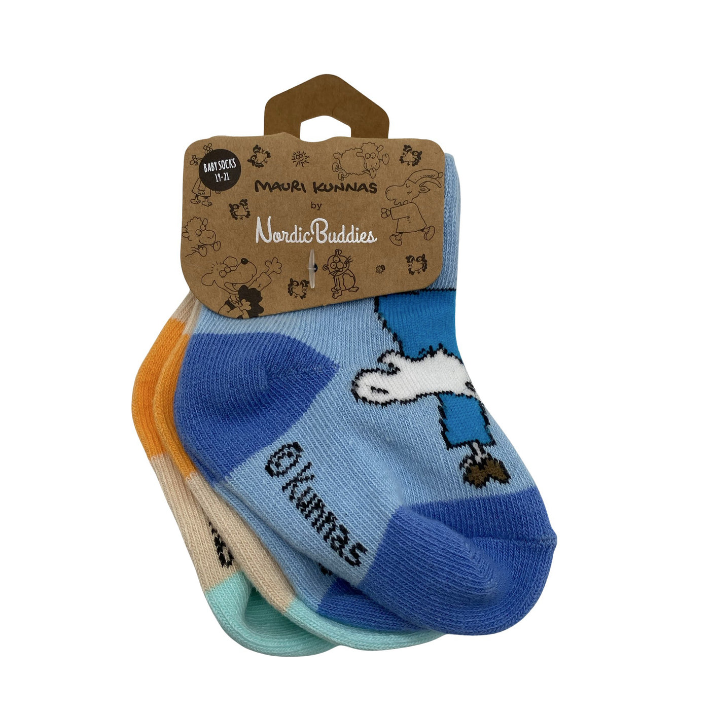 Unisex Nordic Buddies - Socks, size 19 - Blue (1)