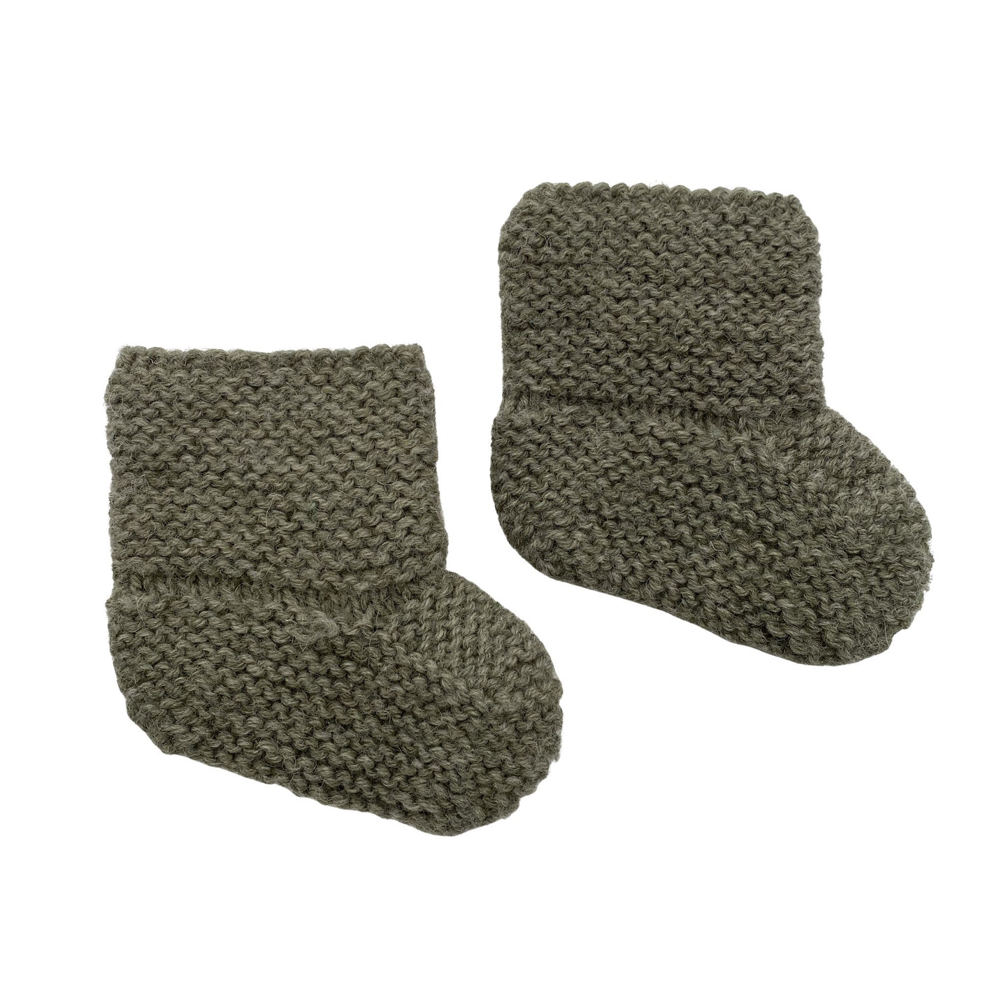 Unisex Handmade - Wool socks, size 18 - Green (1)