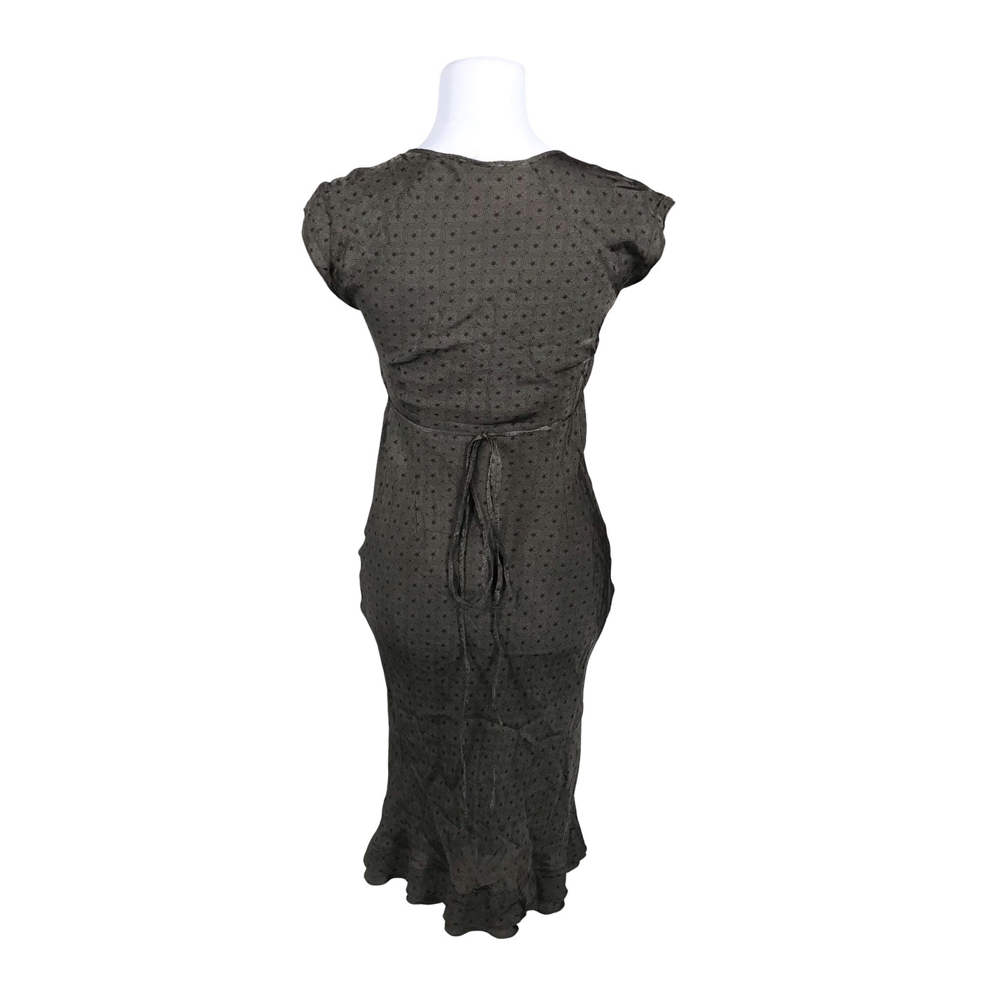 Unisex IKKS - Schiffon dress, size 38 - Brown (2)