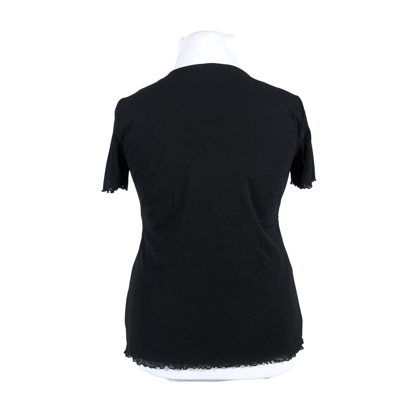 Unisex Gerry Weber - Short-sleeved blouse, size 42 - Black (2)