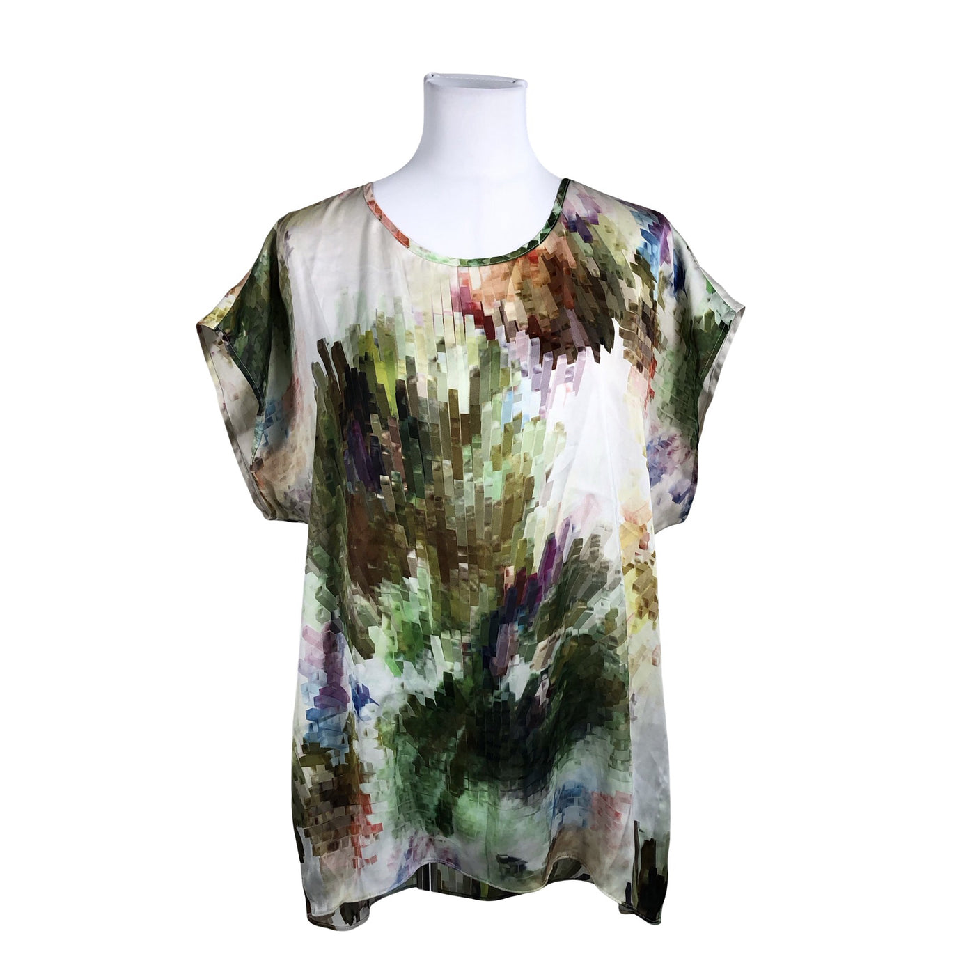 Unisex Topshop - Schiffon tunic, size 38 - Green (1)