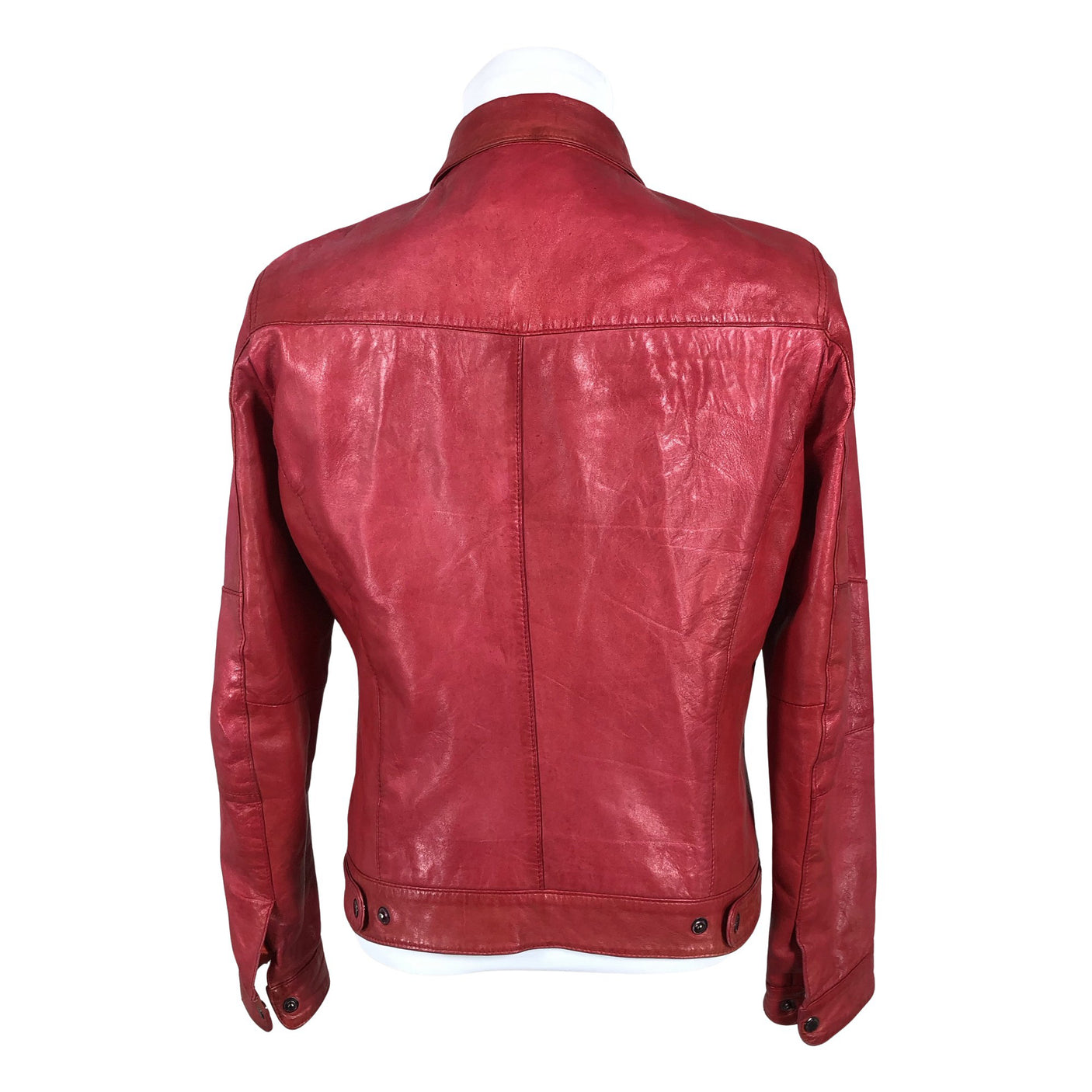 Unisex Rock'n Blue - Leather jacket, size M - Red (2)