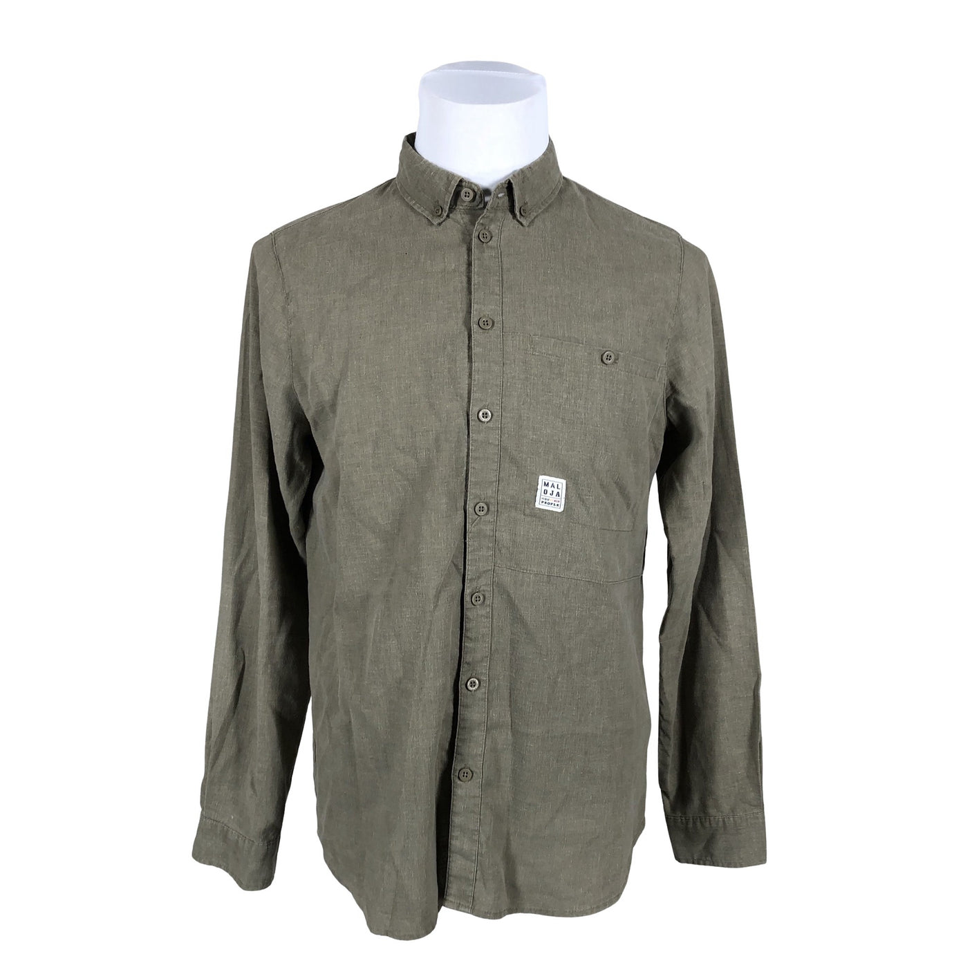 Unisex Maloja - Collared shirt, size M - Green (1)