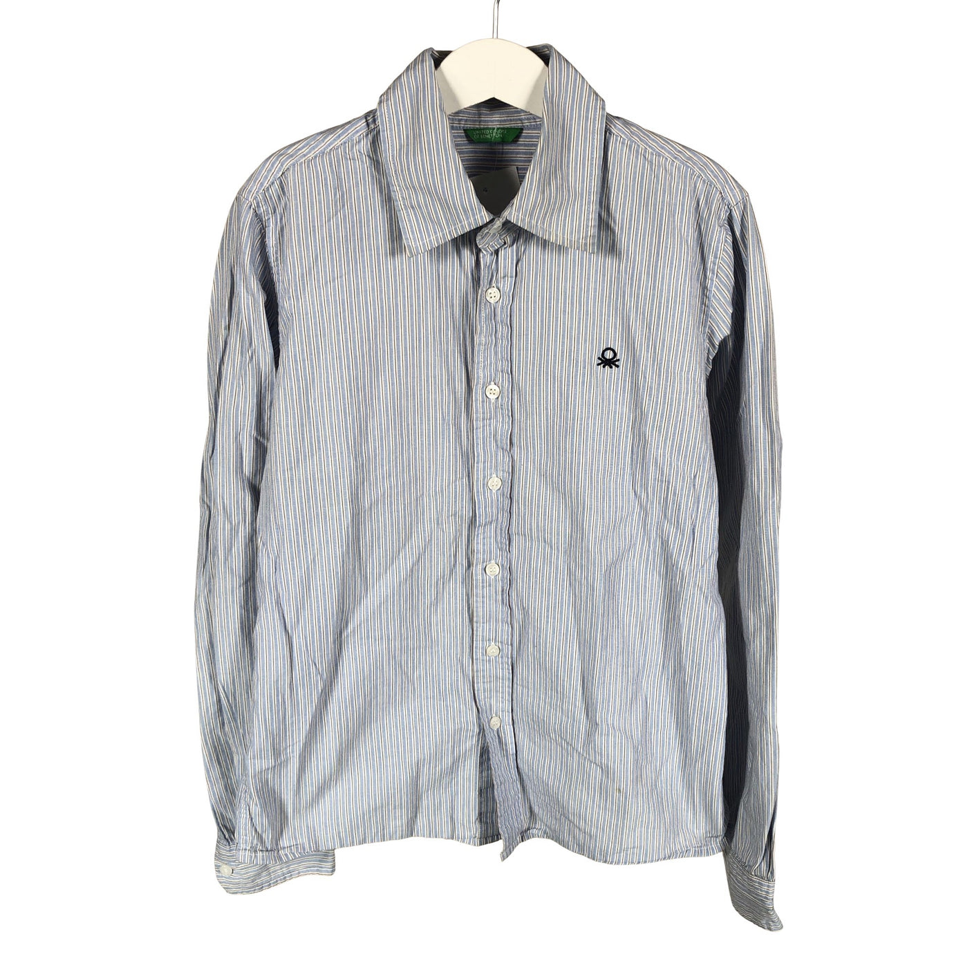 Unisex Benetton - Collared shirt, size 146 - 152 - Light blue (1)