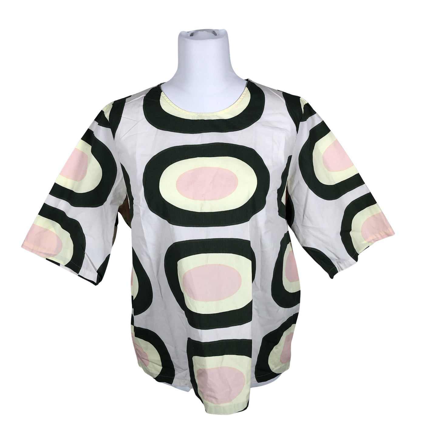 Unisex Marimekko - Short-sleeved blouse, size 42 - Green (1)